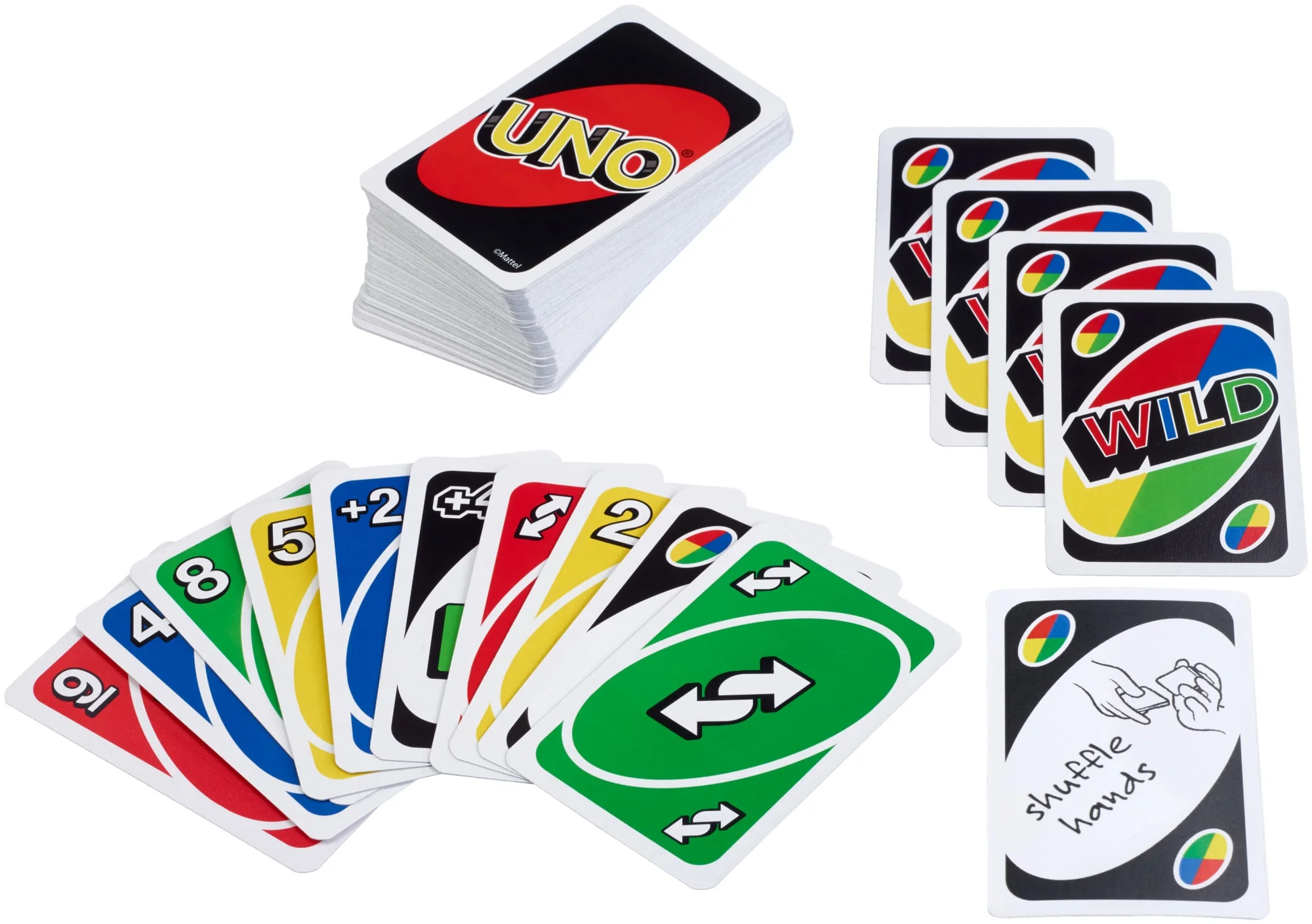 UNO Color & Number Matching Card Game For 2-10 Players Ages 7Y+