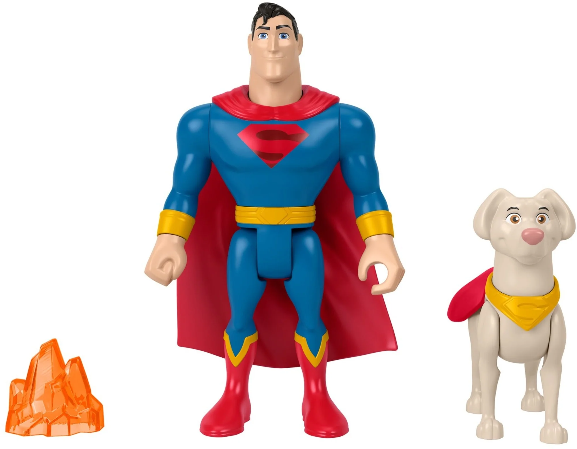 Fisher-Price DC League Of Super-Pets Superman & Krypto Figures & Accessories Set, 3 Toys