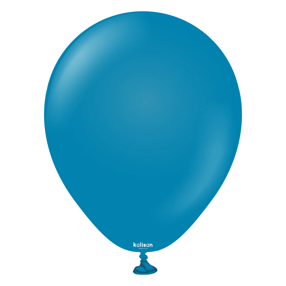 5 inch Kalisan Retro Deep Blue Latex Balloons 100ct