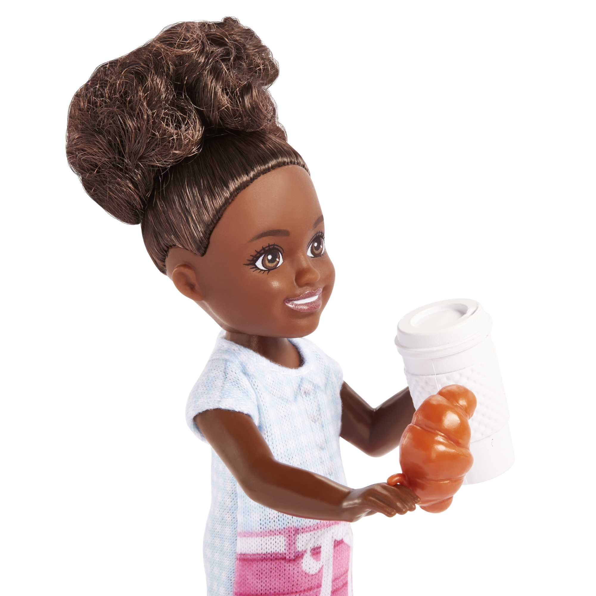 Barbie Chelsea Can Be�� Barista Doll And 7 Career-Themed Accessories Including Coffee Maker