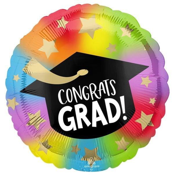 Anagram Colorful Congrats Graduation 17in Foil Balloon