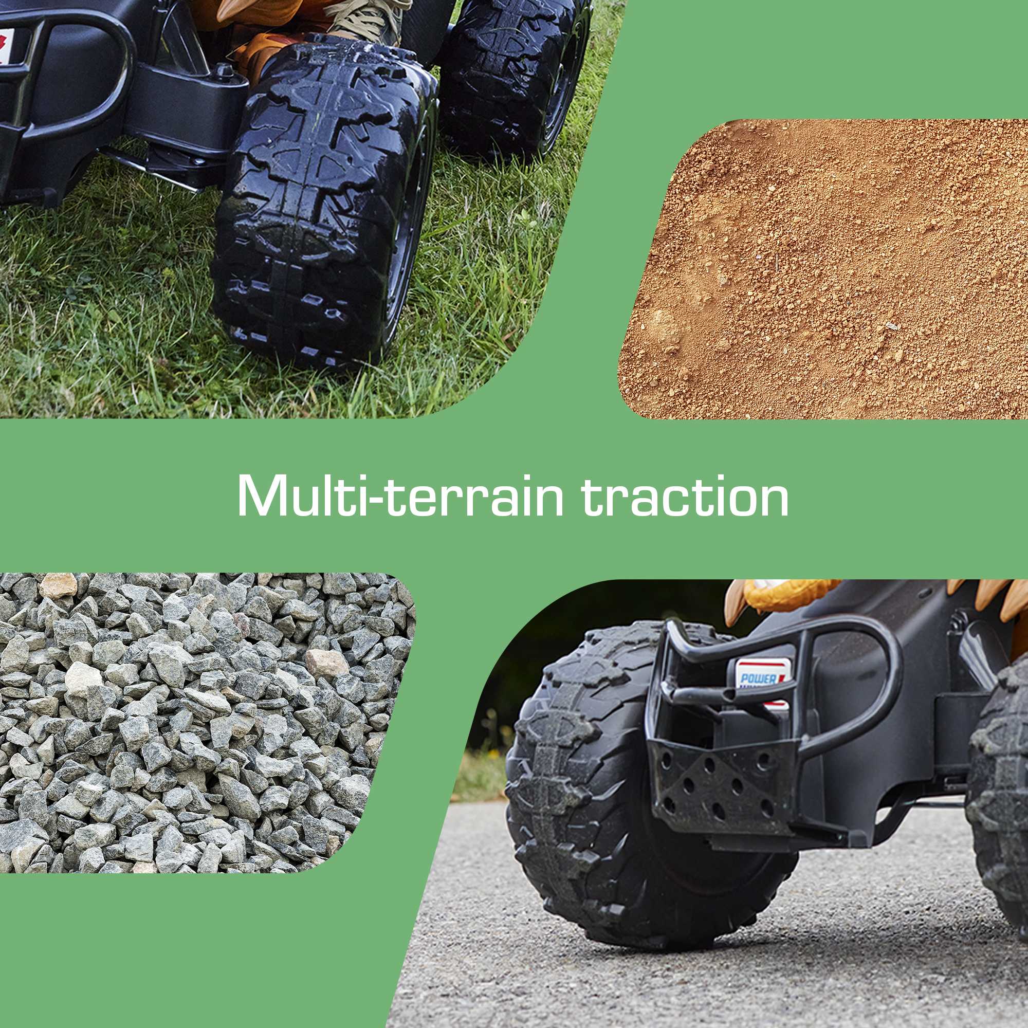 Power Wheels Jurassic World Dino Racer Battery-Powered Ride-On ATV Dinosaur Toy, Orange