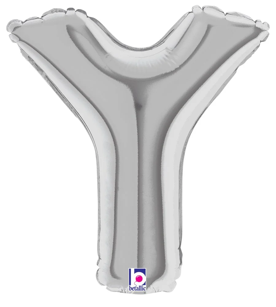 Betallic Y Silver 7 inch Air-Filled Shape 1ct
