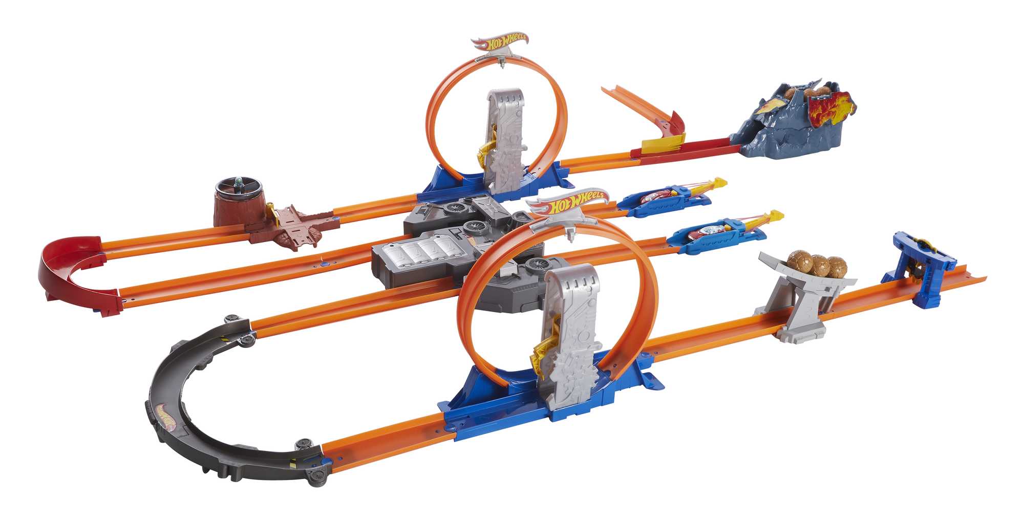 Hot Wheels Track Builder Total Turbo Takeover Track Set, Toy For Kids