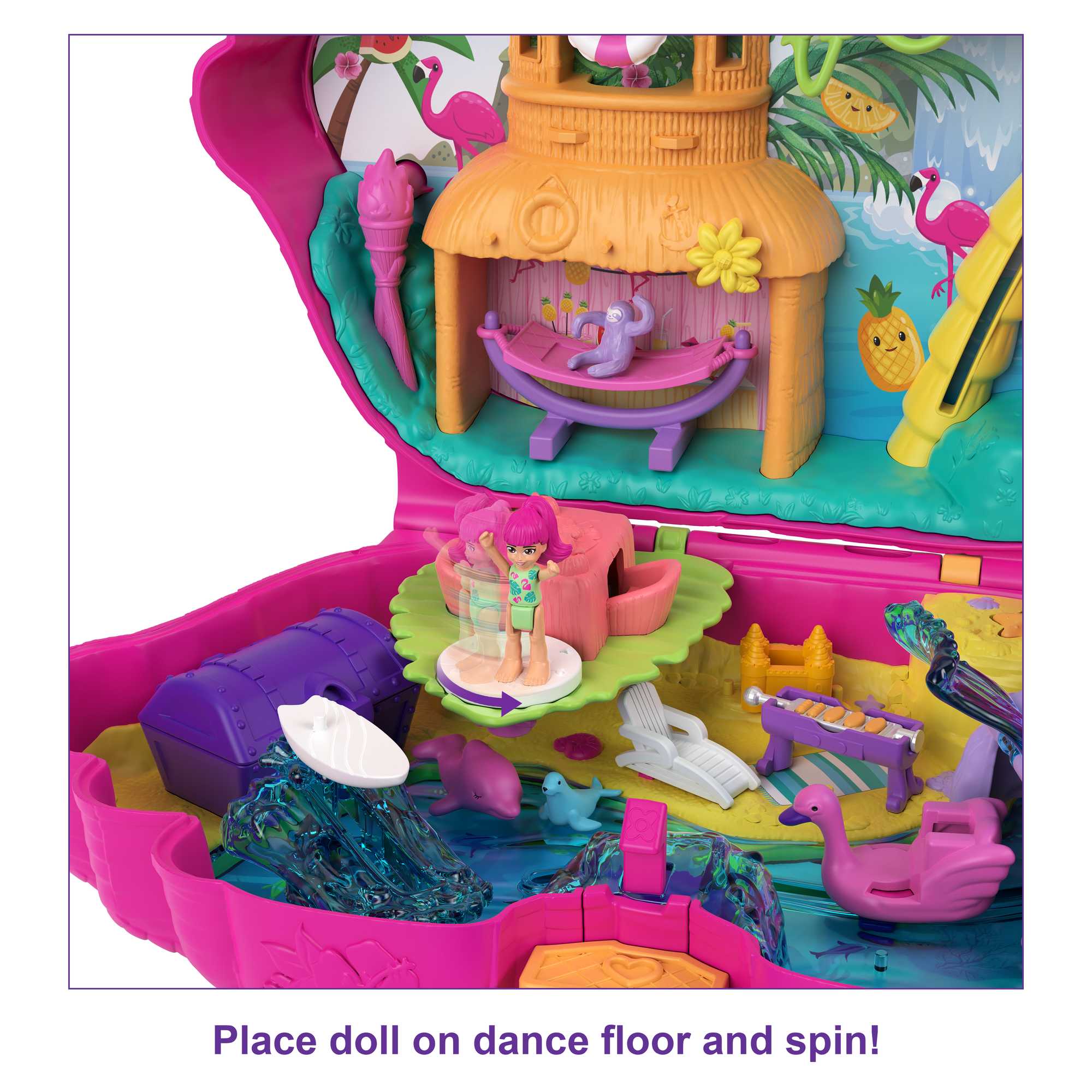 Polly Pocket Flamingo Party Playset
