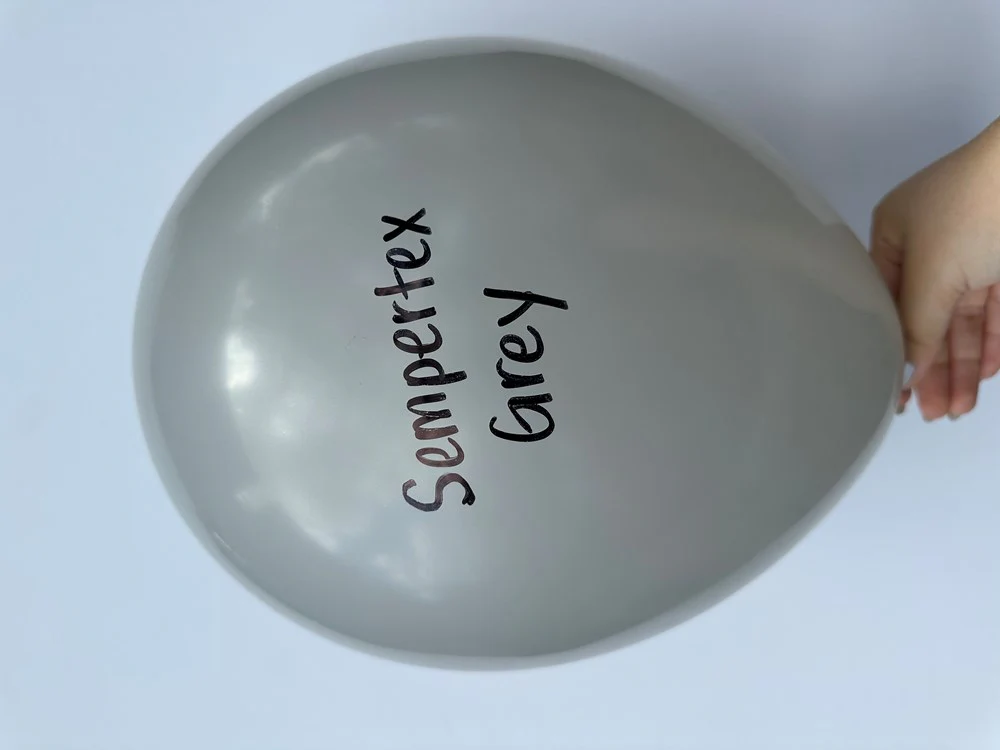 11 inch Sempertex Deluxe Gray Latex Balloons 100ct