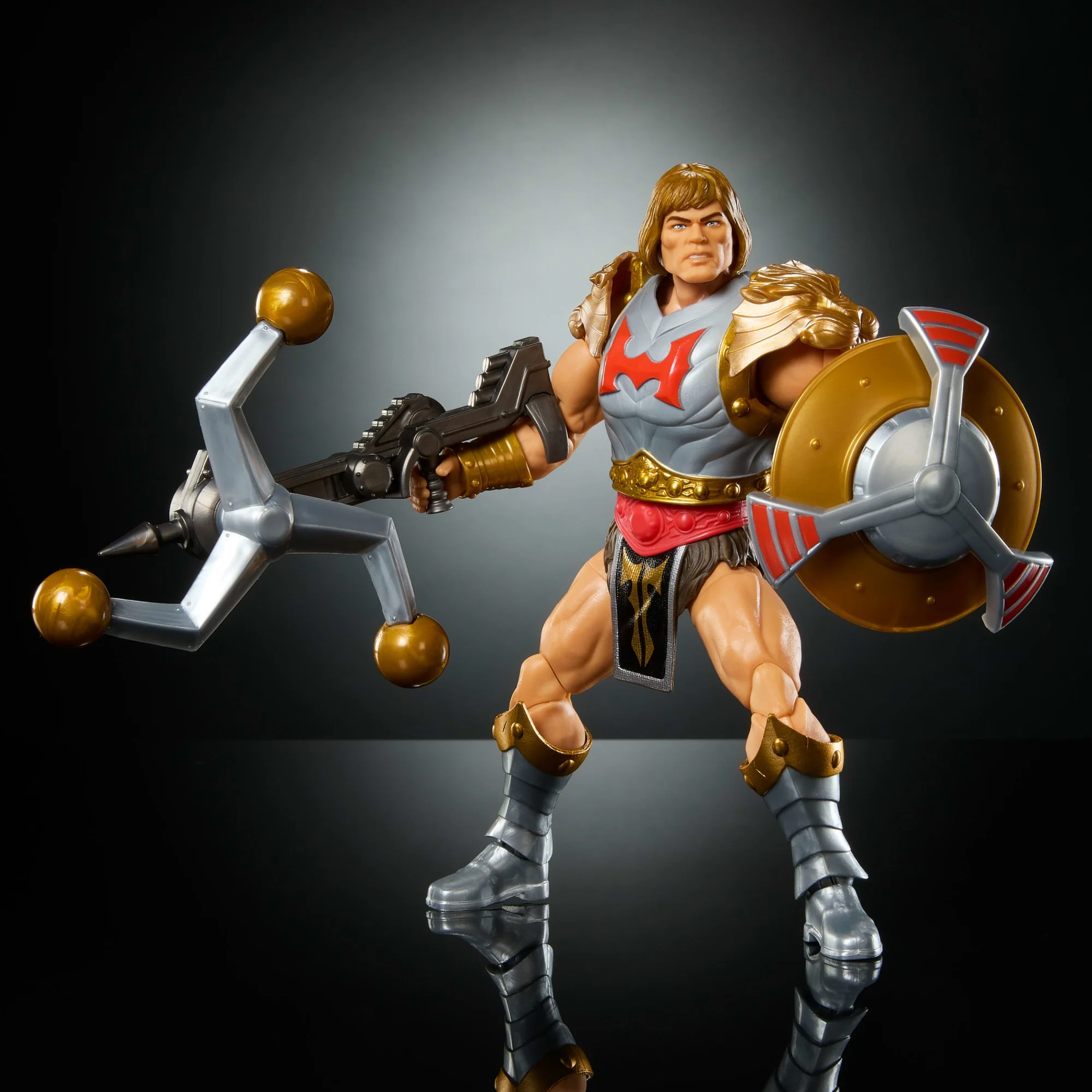 Masters Universe Masterverse New Eternia Flying Fists He-Man, MOTU Action Figure, 30 Articulations