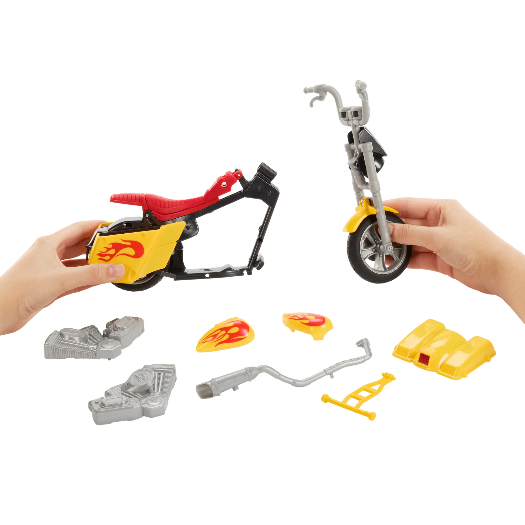 WWE Action Figure Vehicle Wrekkin Python Power Slamcycle With Hulk Hogan Action Figure