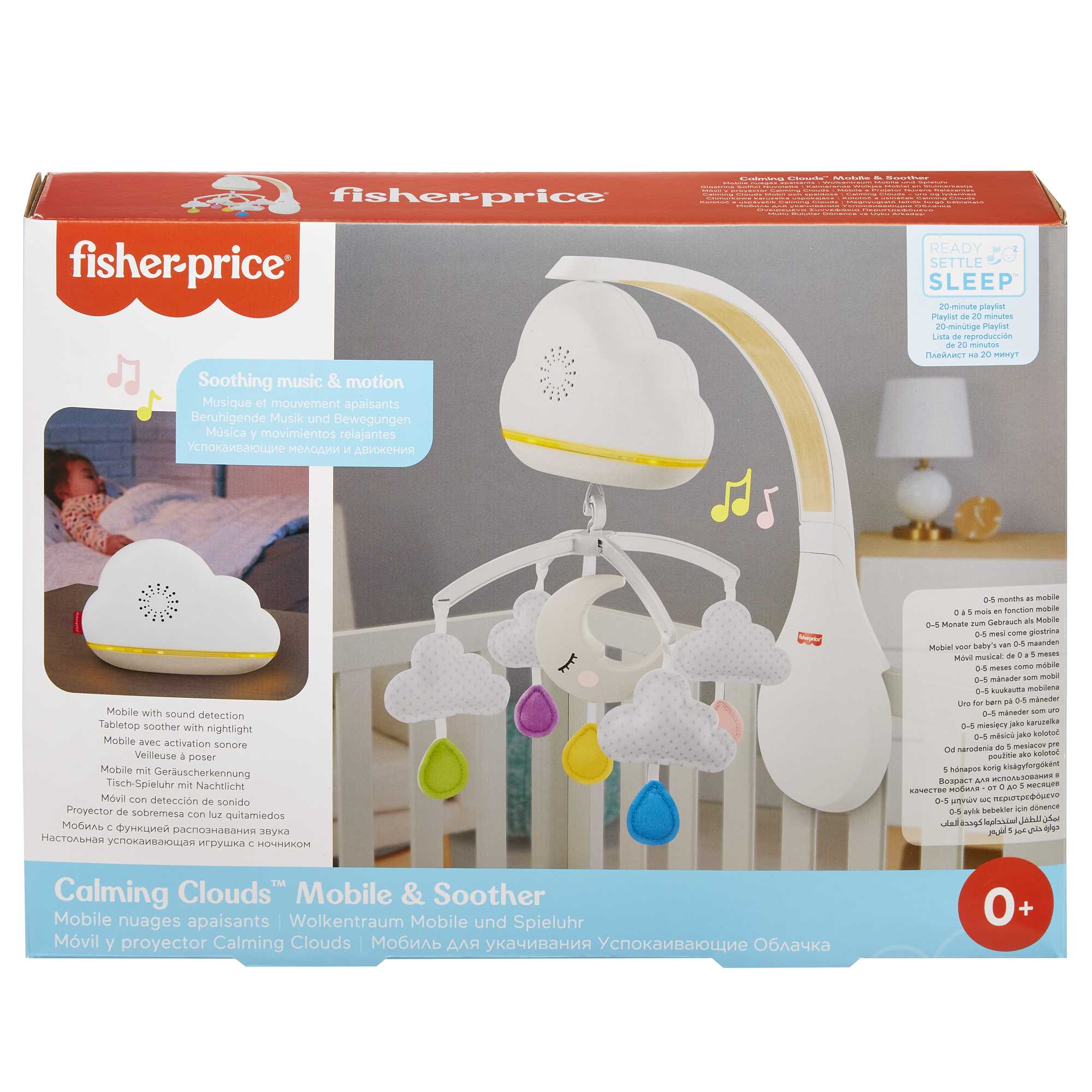 Fisher-Price Calming Clouds Mobile And SooTher, Crib Sound Machine