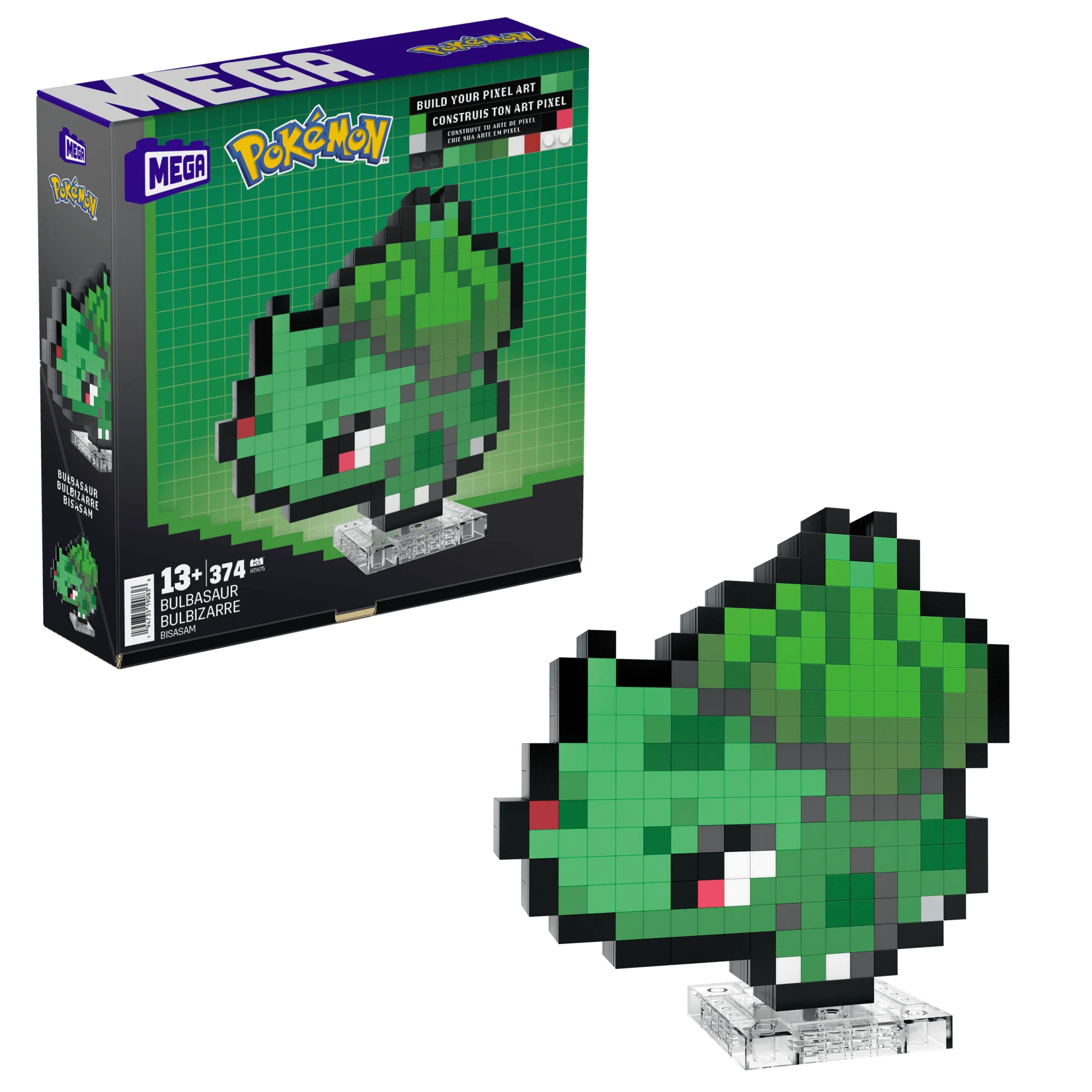 MEGA Pok��mon Bulbasaur Building Toy Kit (374 Pieces) Retro Set For Collectors