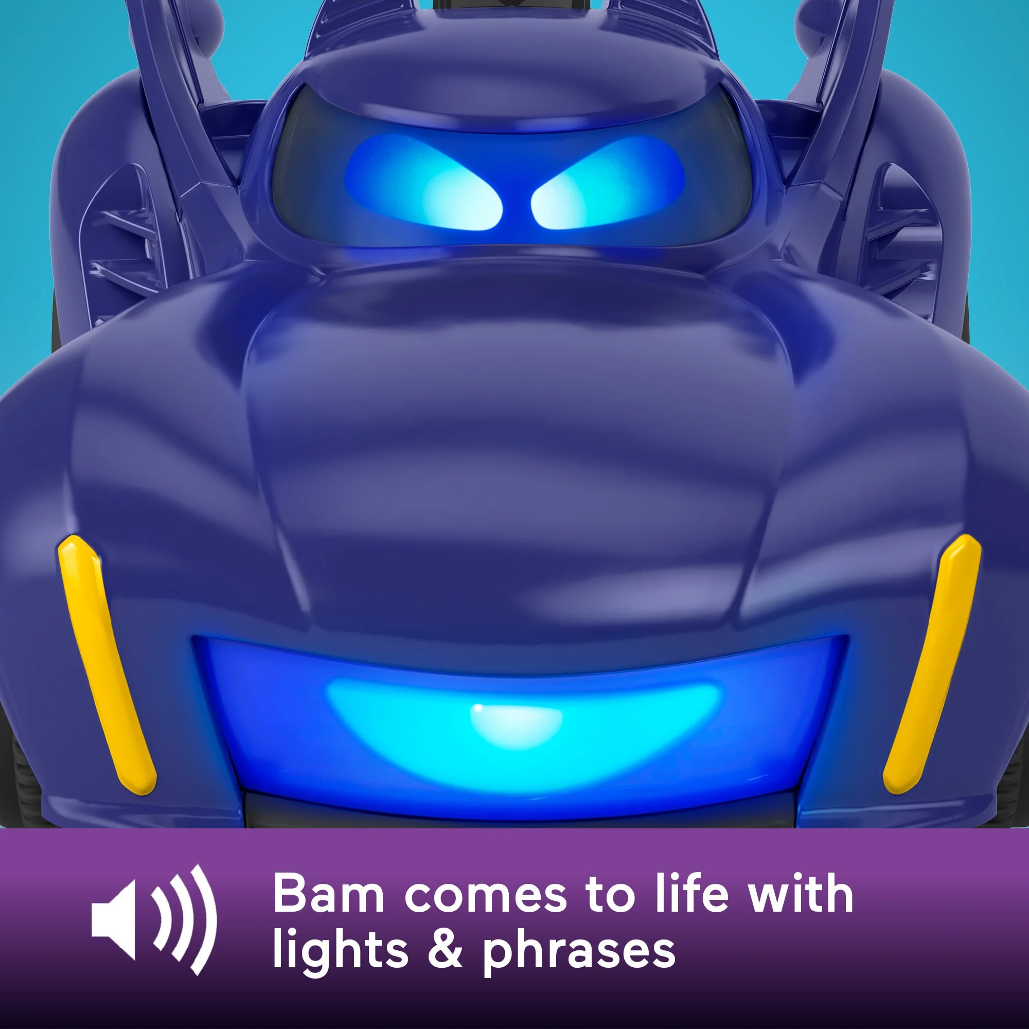 Fisher-Price DC Batwheels Bam the Batmobile Transforming RC, Remote Control Car For Kids 3Y+