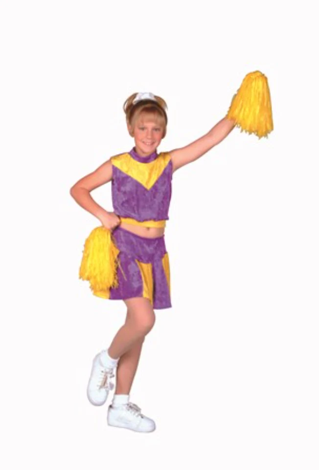 Purple/Yellow Cheerleader