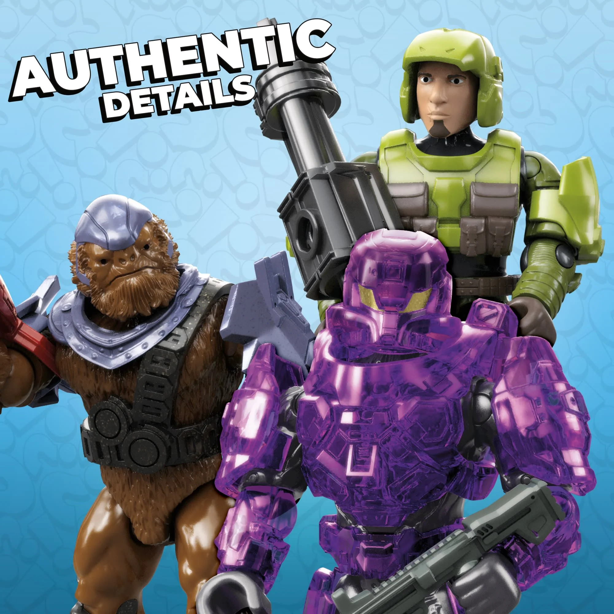 MEGA Halo Universe Collection Series 3, Micro Action Figures Building Toy Kit [Blind Packs]