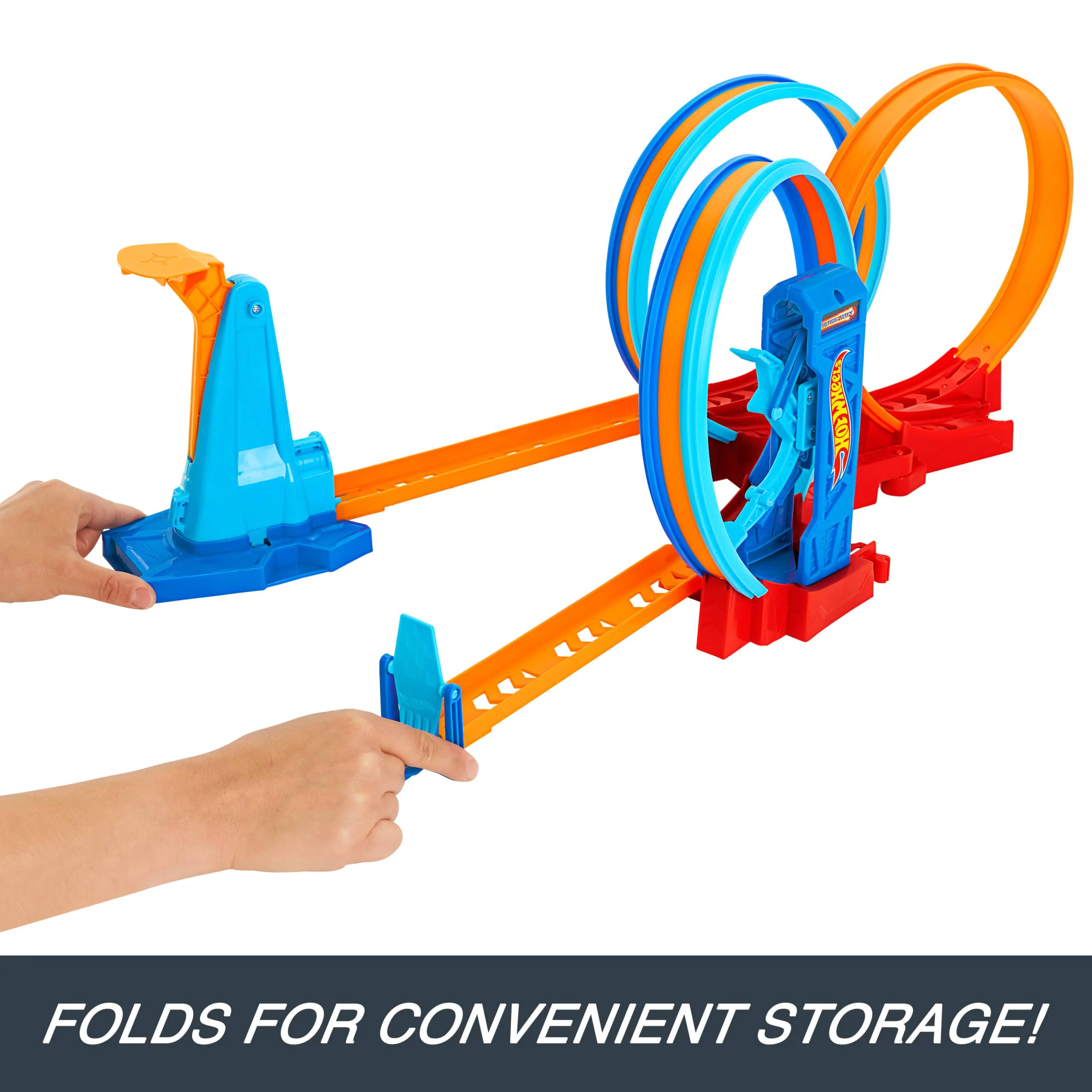 Hot Wheels Track Set, Ultra Hots Loop Madness With 3 Loops & 1 Hot Wheels Car