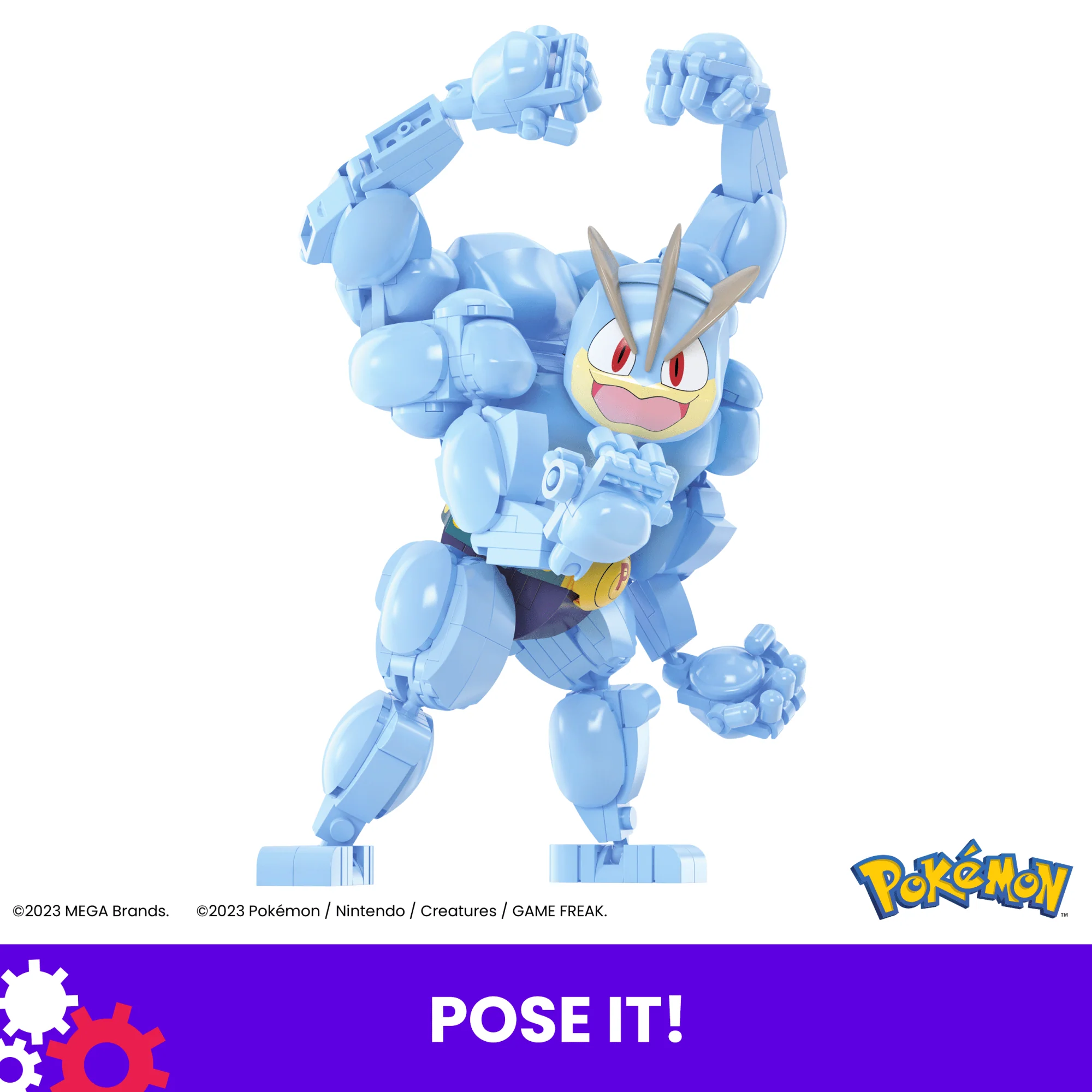 MEGA Pok��mon Machamp Building Toy Kit (401 Pieces) With 1 Poseable Figure For Kids