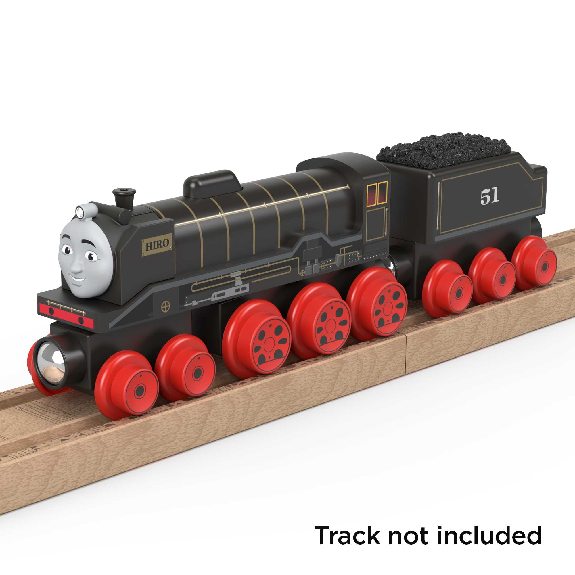 Thomas & Friends Wooden Railway Hiro Train, Engine And Coal Car
