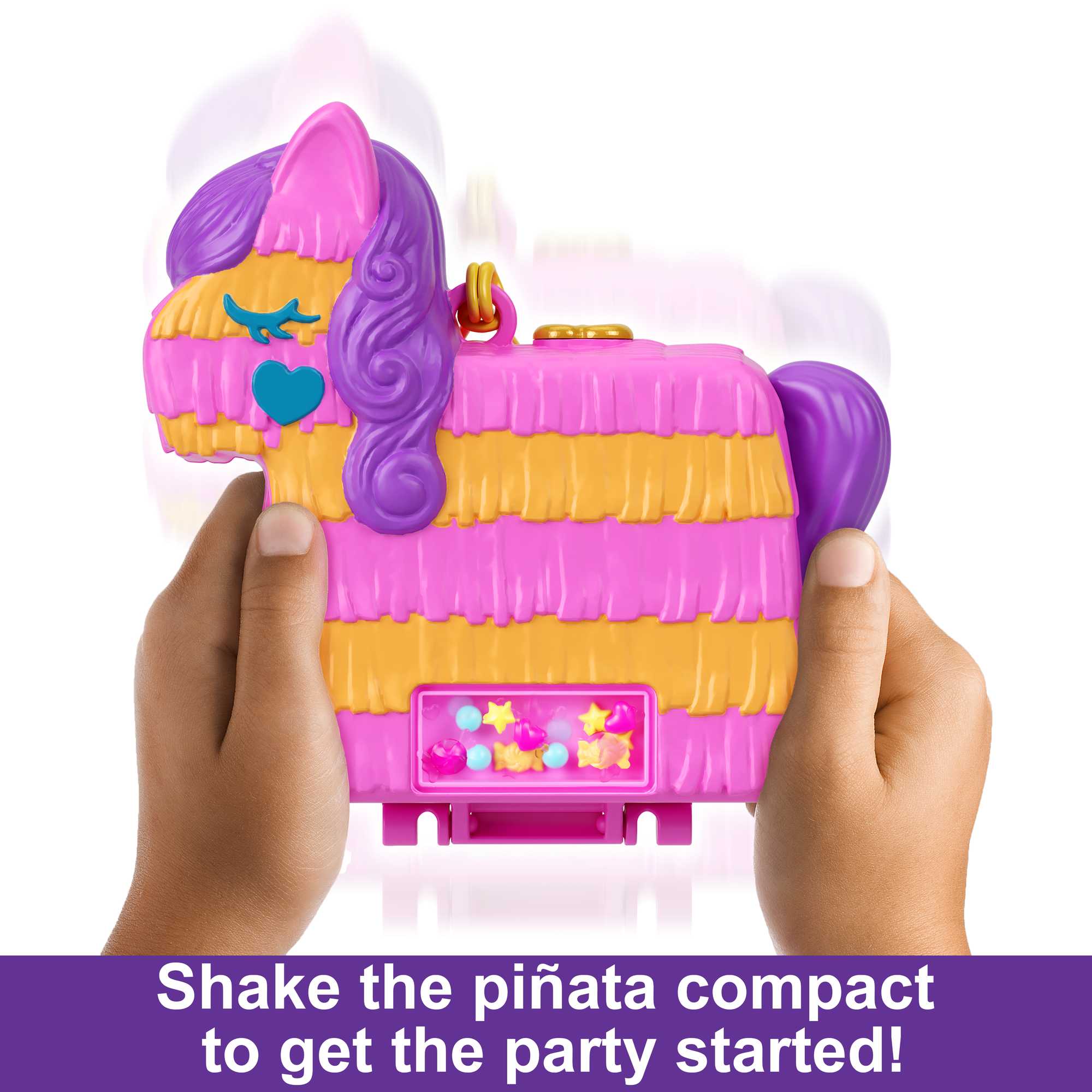 Polly Pocket Mini Toys, Pi?ata Party Compact Playset With 2 Dolls And Accessories
