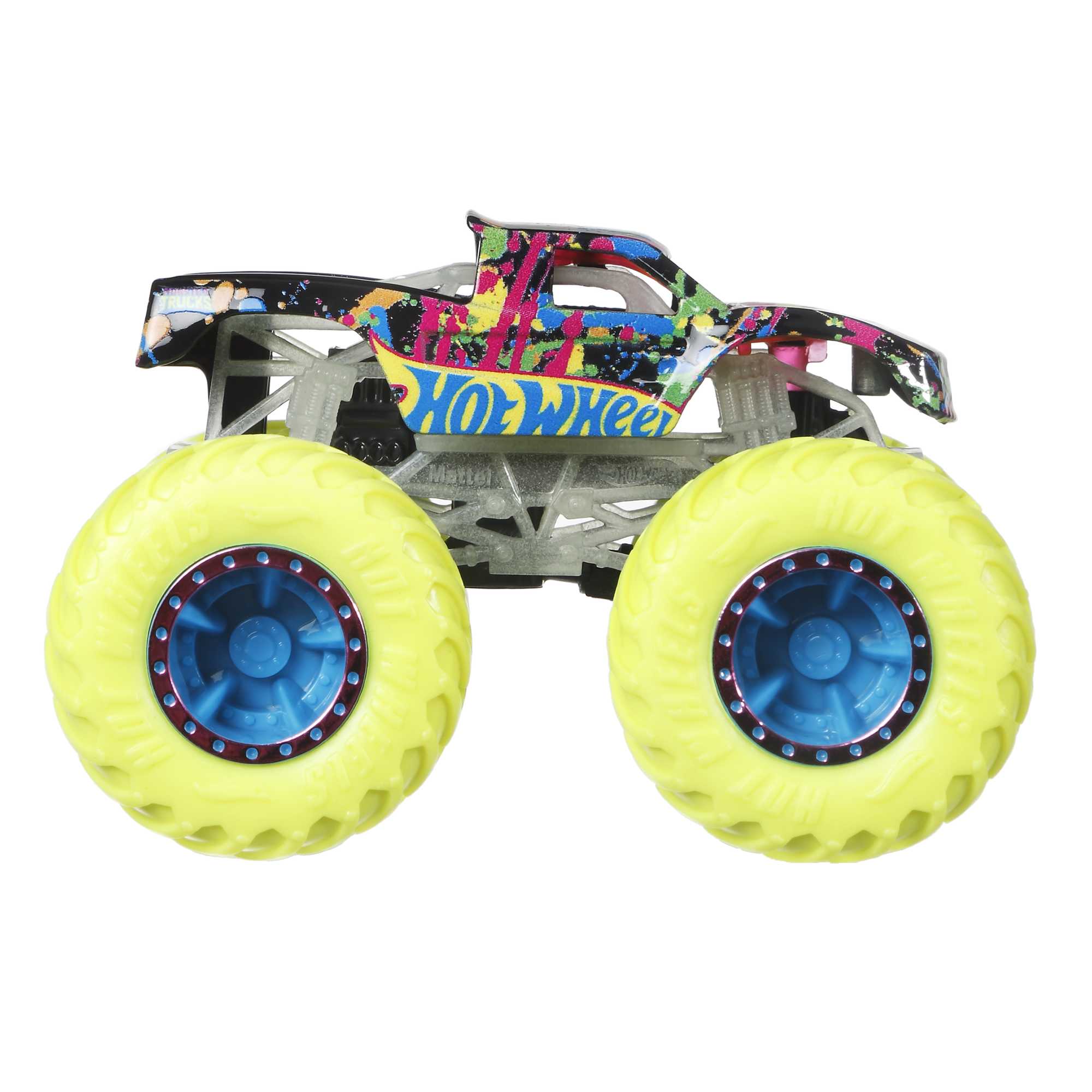 Hot Wheels Monster Trucks Ve��culo de Brinquedo Carro Surpresa Glow in The Dark Escala 1:64