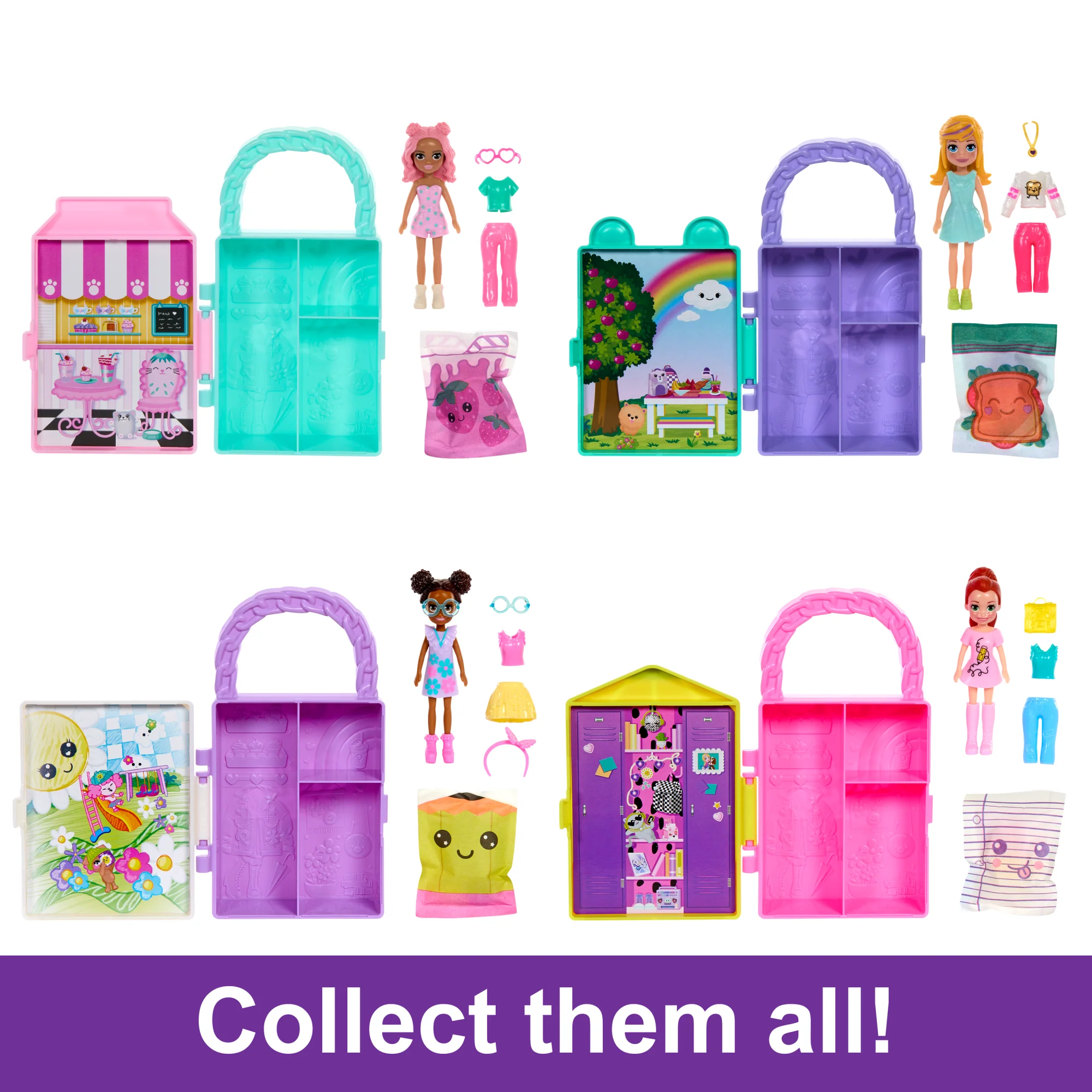 Polly Pocket Dolls & Playset, Lil�� Styles Travel Toy Collection With 3-inch Doll And Accessories
