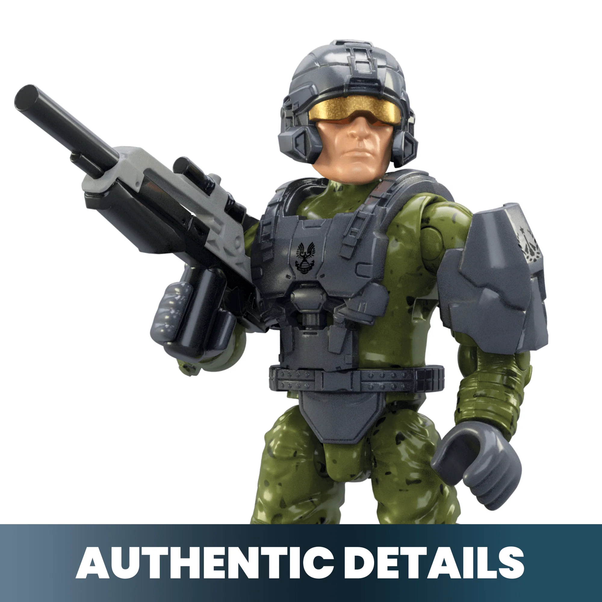 MEGA Halo Fleetcom Mongoose Vehicle Building Kit With Micro Action Figure (79 Pieces)