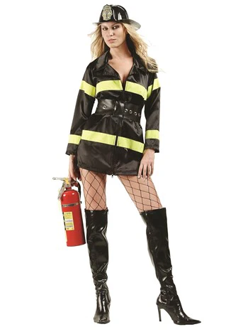 Fire Fighter Black Dress