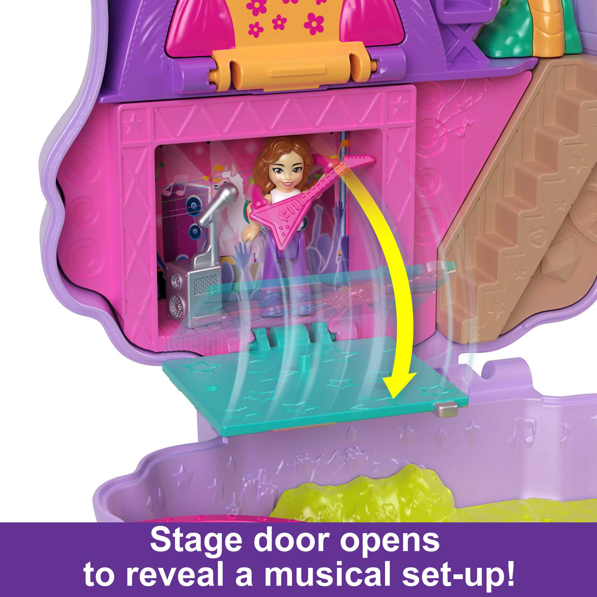 Polly Pocket Mini Toys, Camp Adventure Llama Compact Playset With 2 Dolls And Accessories