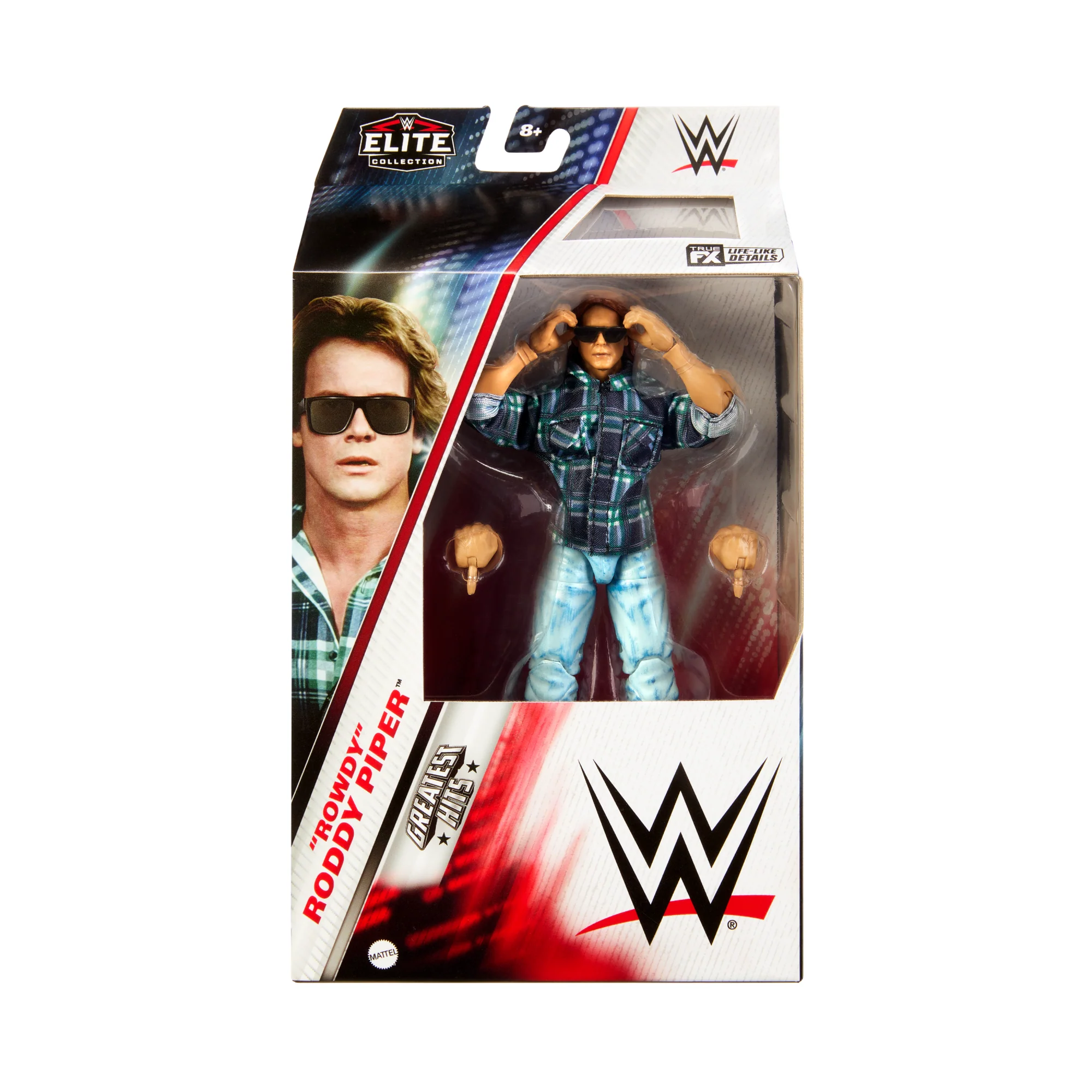 WWE Elite ��Rowdy�� Roddy Piper As John Nada Action Figure, 6-inch Collectible Superstar