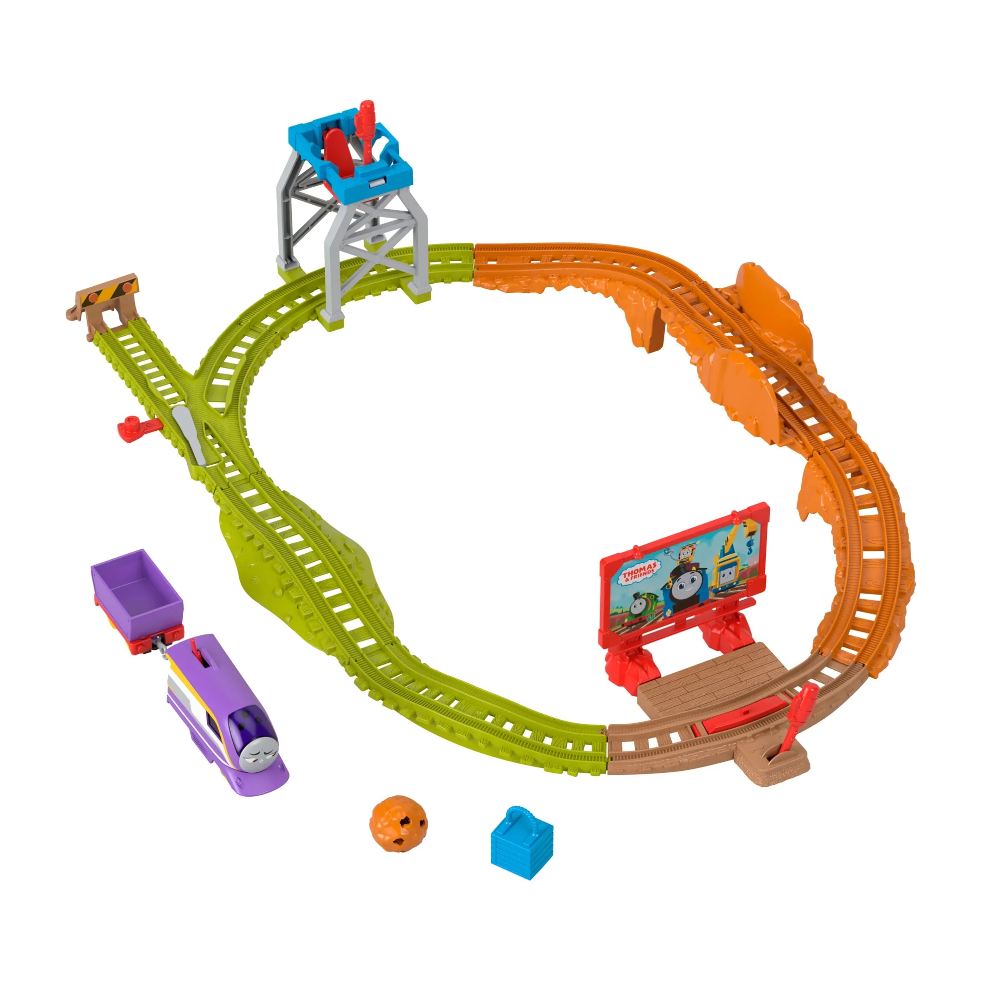 Thomas & Friends Round & Round Kana Motorized Train And Track Set For Preschool Kids