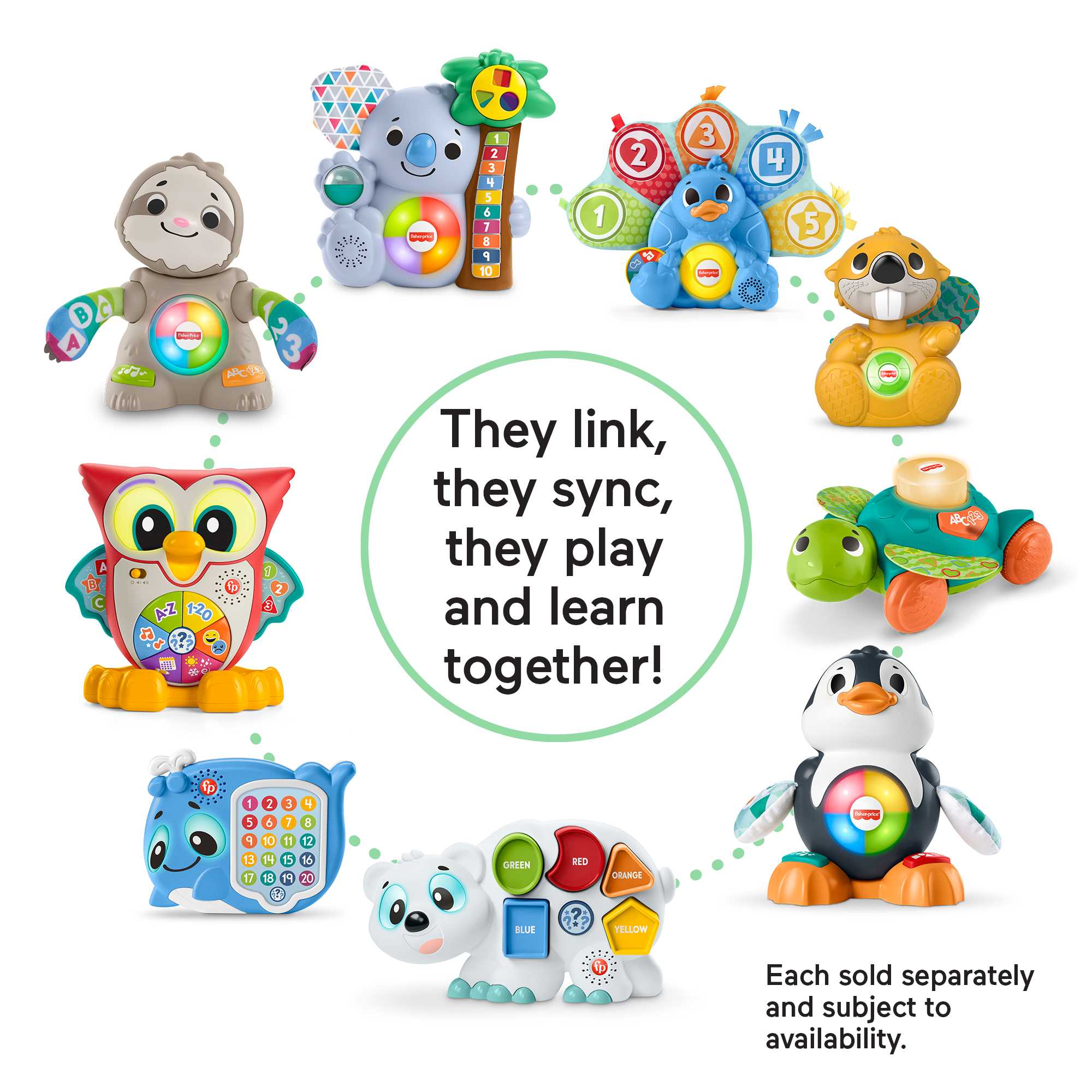 Fisher-Price Linkimals 123 Activity Llama Interactive Learning Toy For Infants & Toddlers