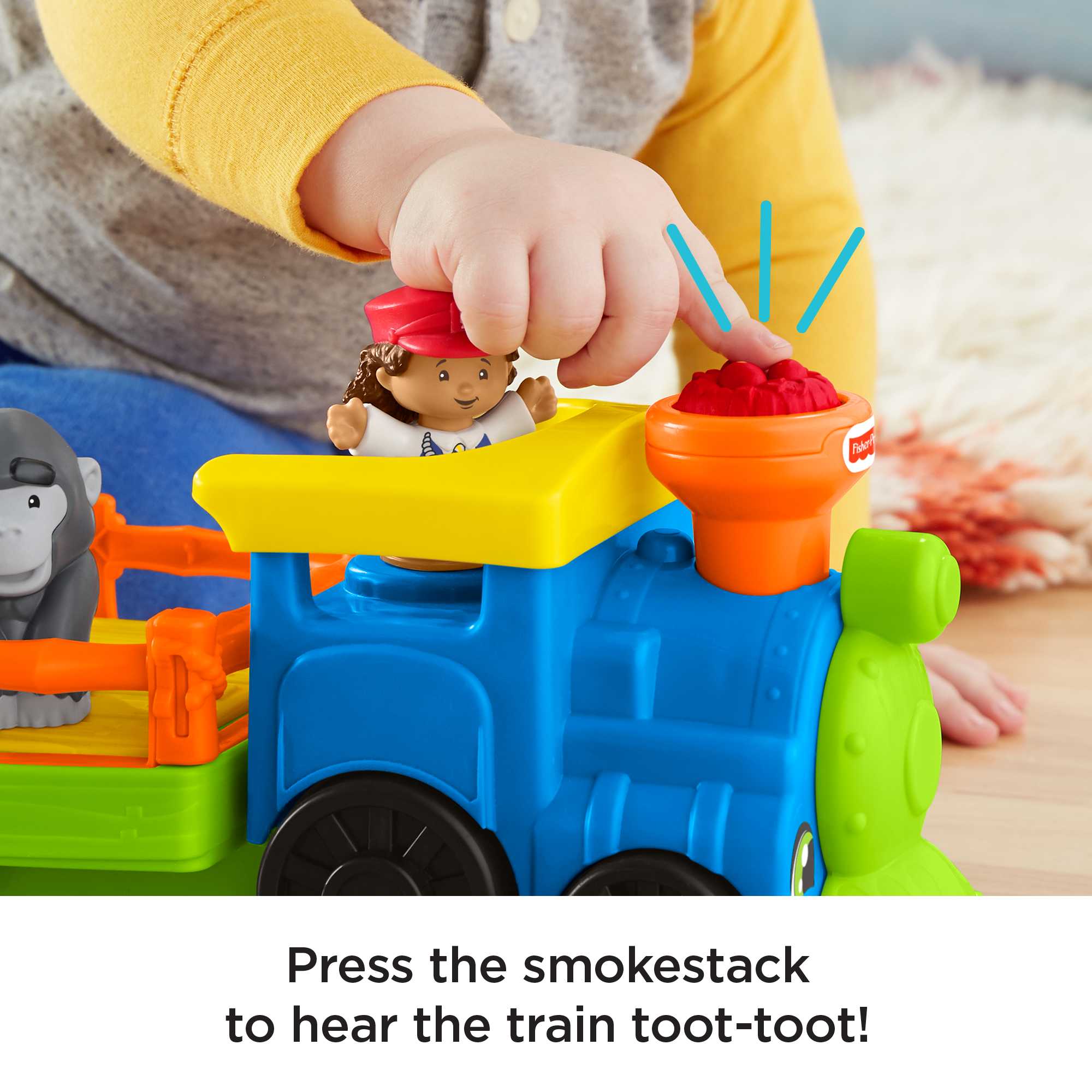 Fisher-Price Little People Choo-Choo Zoo Train With Music And Sounds For Toddlers, 3 Figures