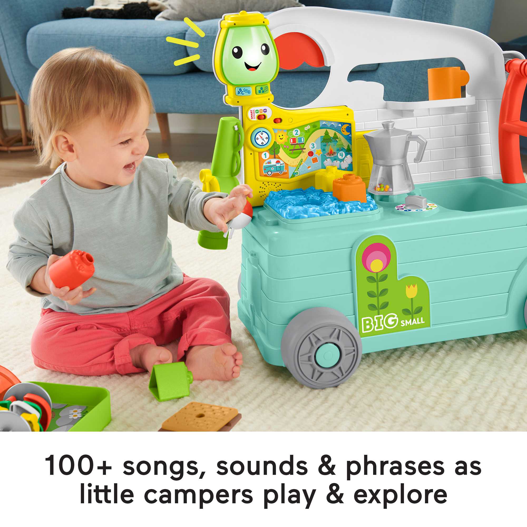 Fisher-Price Laugh & Learn 3-in-1 On-The-Go Camper - English & French Version
