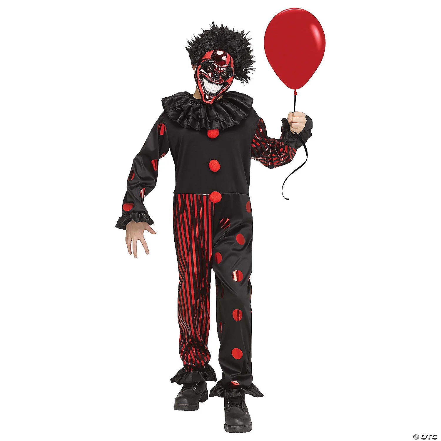 Kids' Chrome Clown Costume