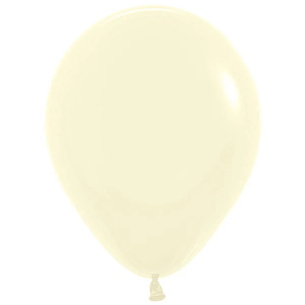 Sempertex Pastel Matte 24in Yellow Latex Balloon 3ct