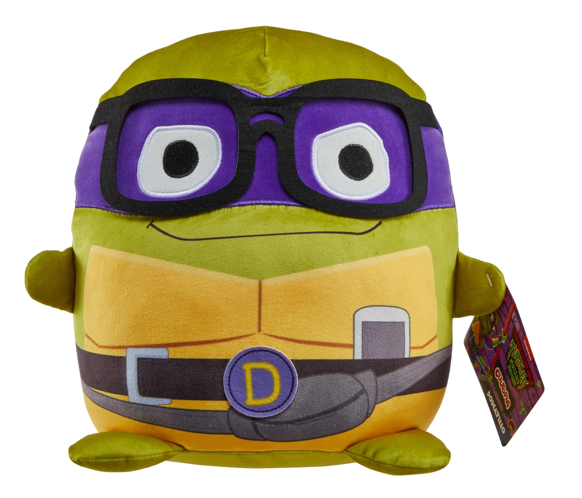 Teenage Mutant Ninja Turtles: Mutant Mayhem Plush Toys Cuutopia, 10 Inch TMNT Rounded Pillows, Key Movie Characters