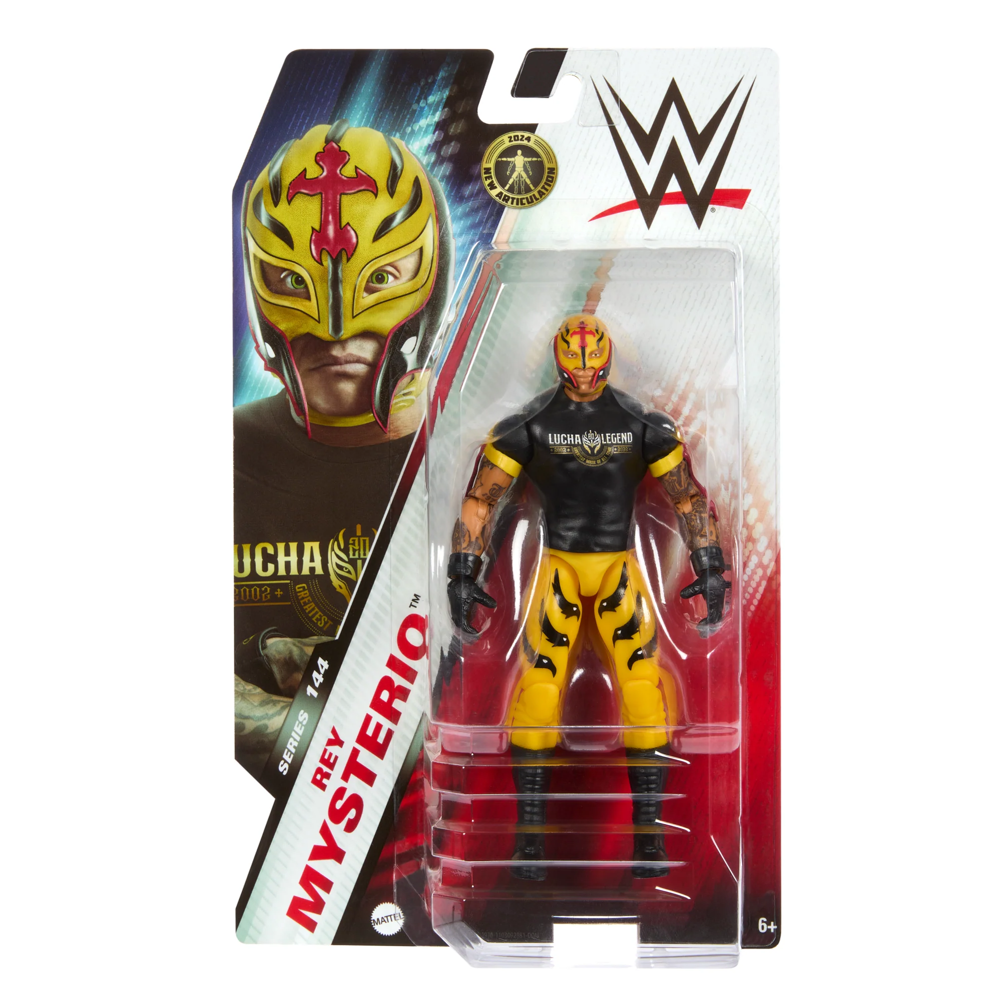 WWE Rey Mysterio Action Figure, 6-inch Collectible Superstar With Articulation & Life-Like Look
