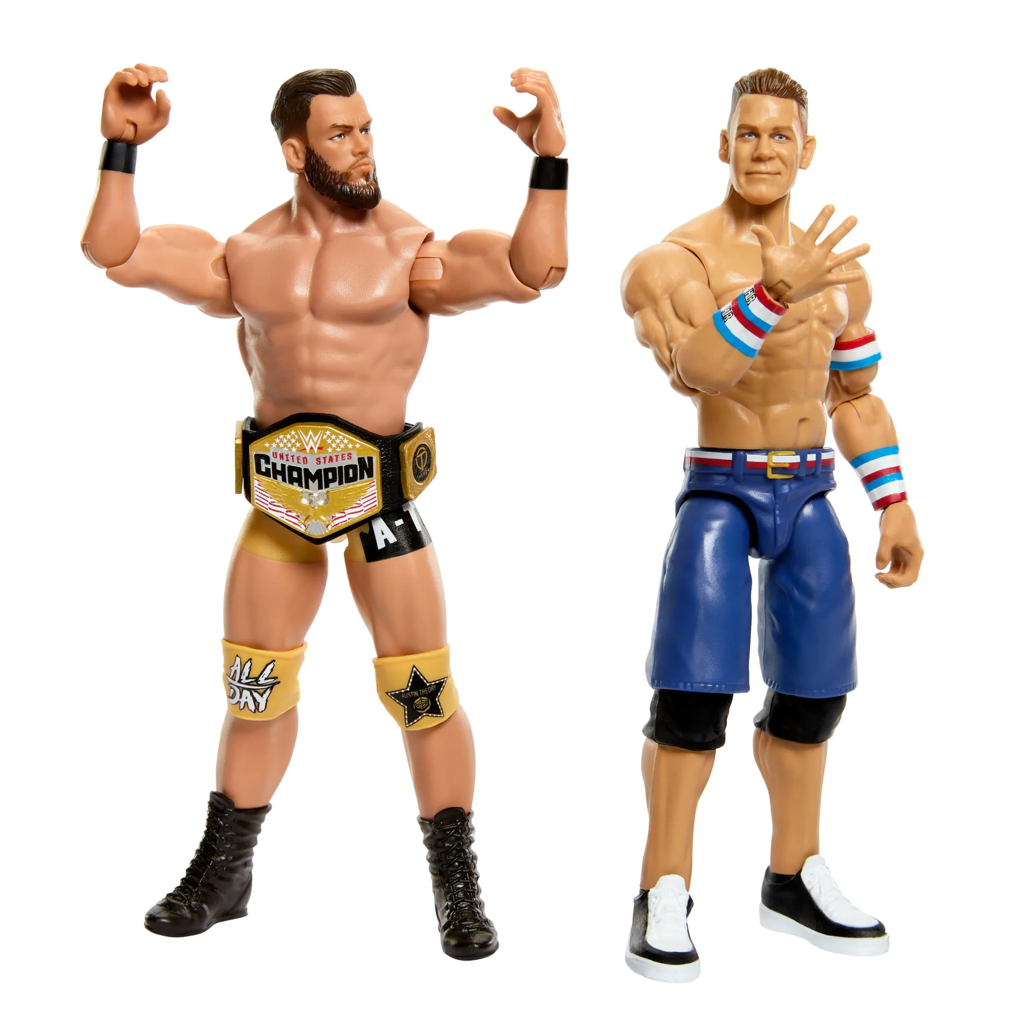 WWE Championship Showdown John Cena vs Austin Theory 2-Pack Action Figures & Accessory