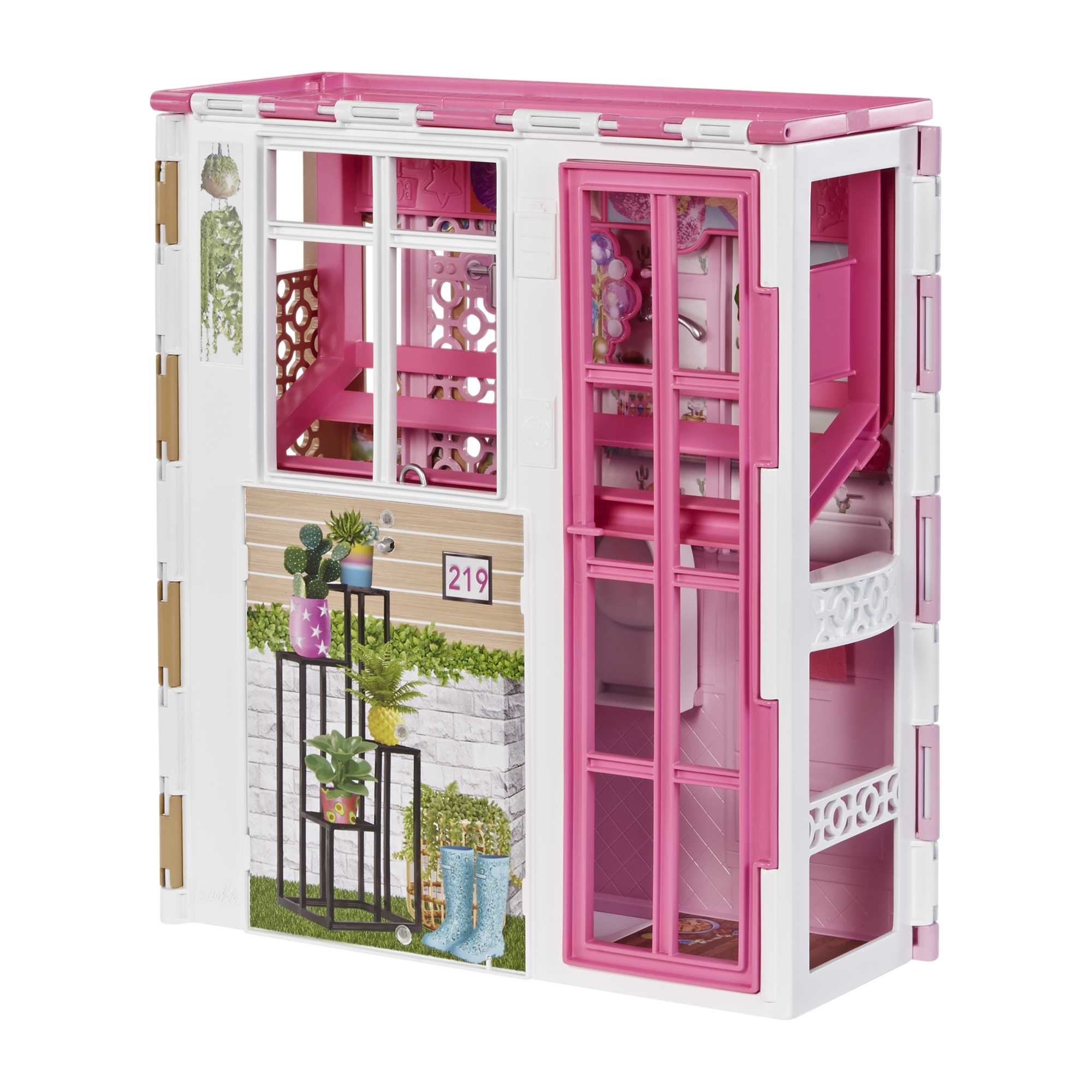 Barbie Dollhouse With 2 Levels & 4 Play Areas
