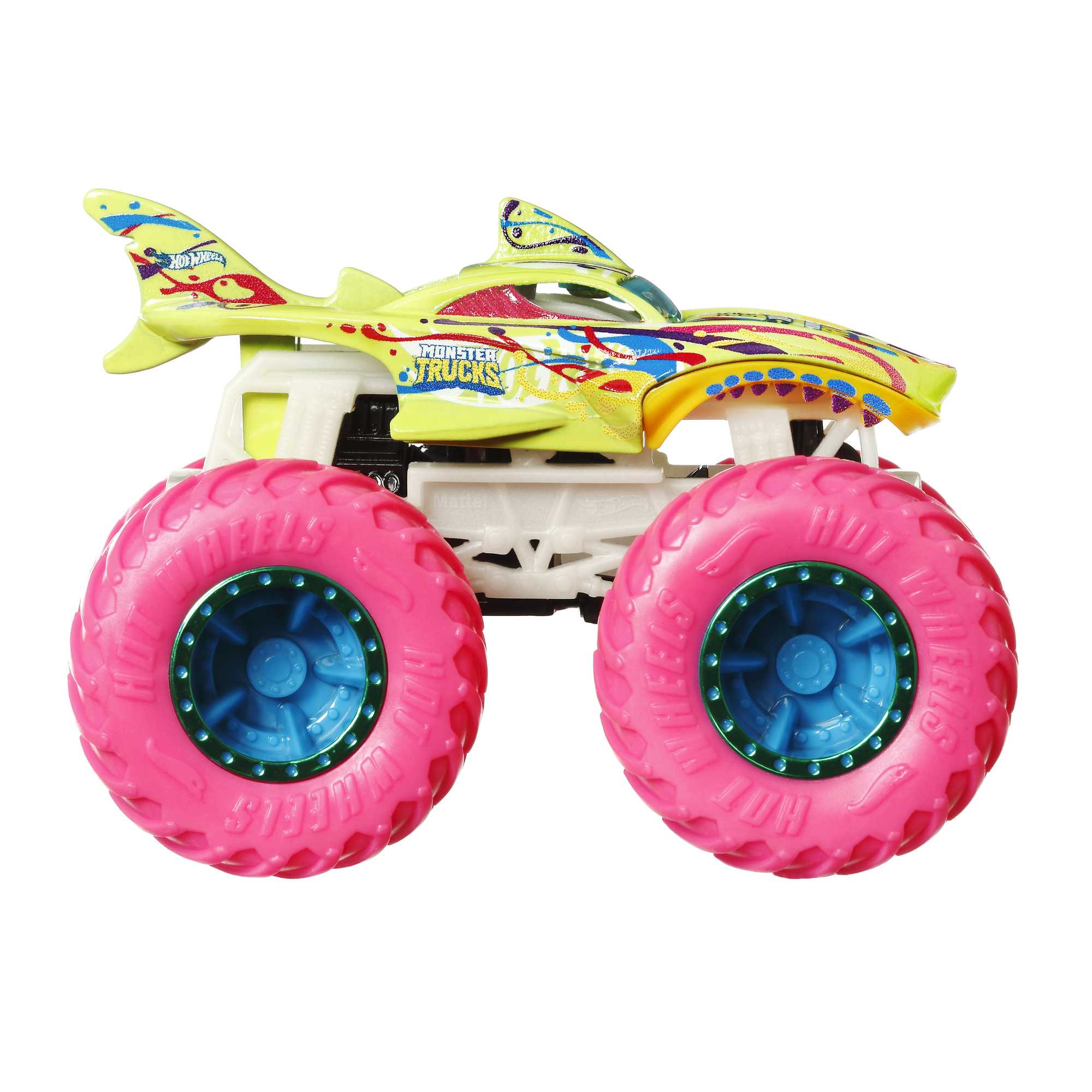 Hot Wheels Monster Trucks Ve��culo de Brinquedo Carro Surpresa Glow in The Dark Escala 1:64