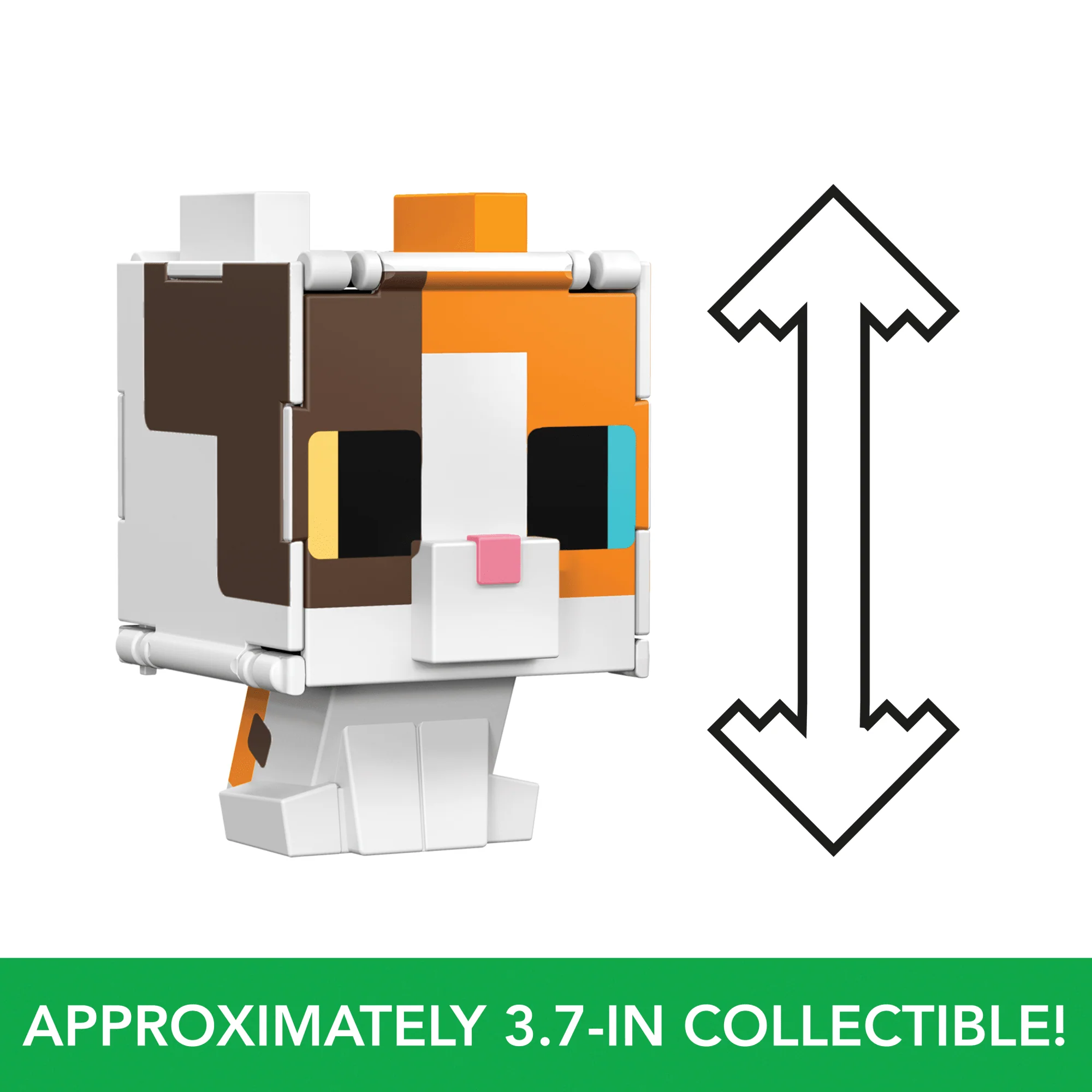 Minecraft Flippin�� Figs Figures Collection, 2-In-1 Fidget Play, 3.75-in Scale & Pixelated Design (Characters May Vary)