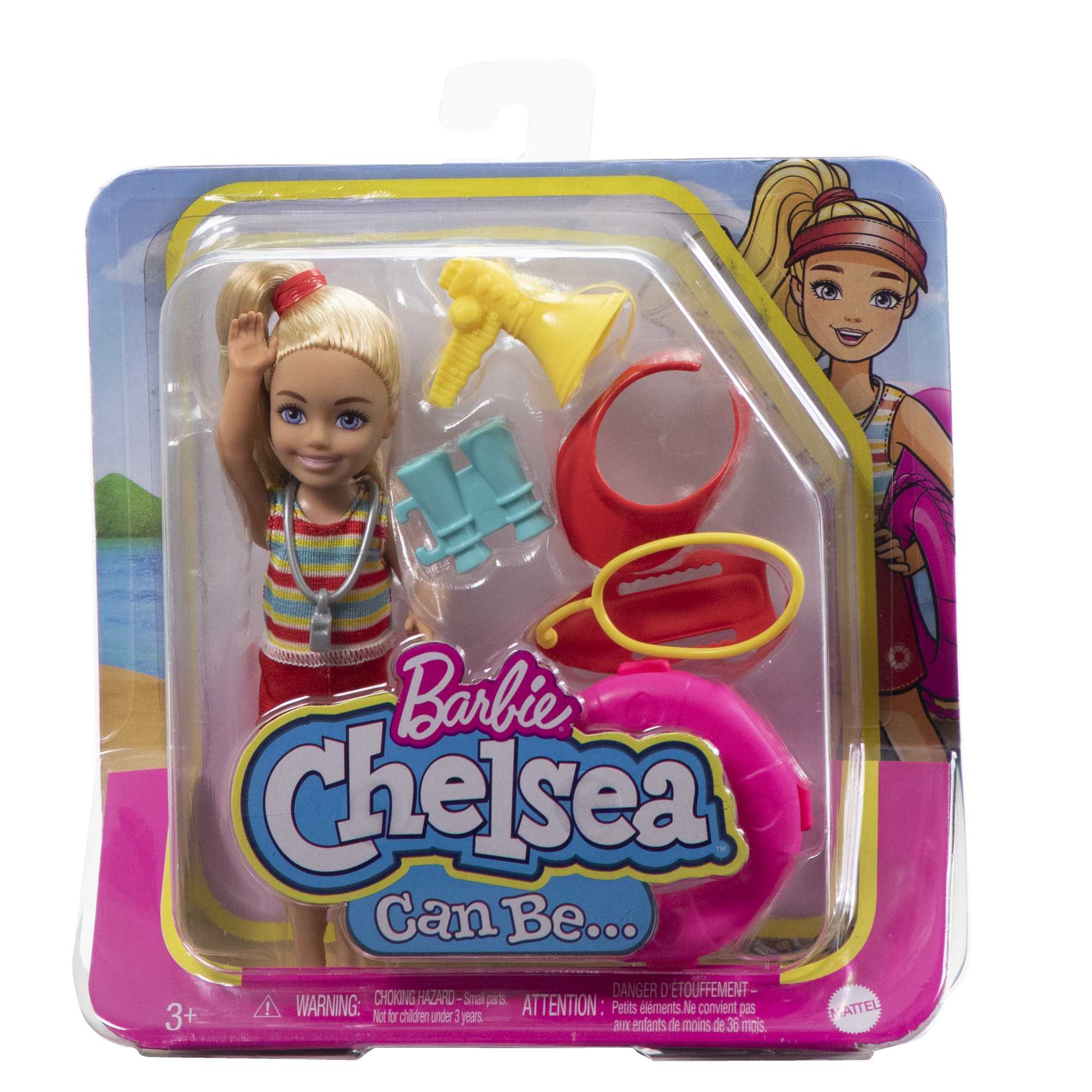 Barbie Chelsea Can Be�� Lifeguard Doll And 6 Career-Themed Accessories Including Life Buoy
