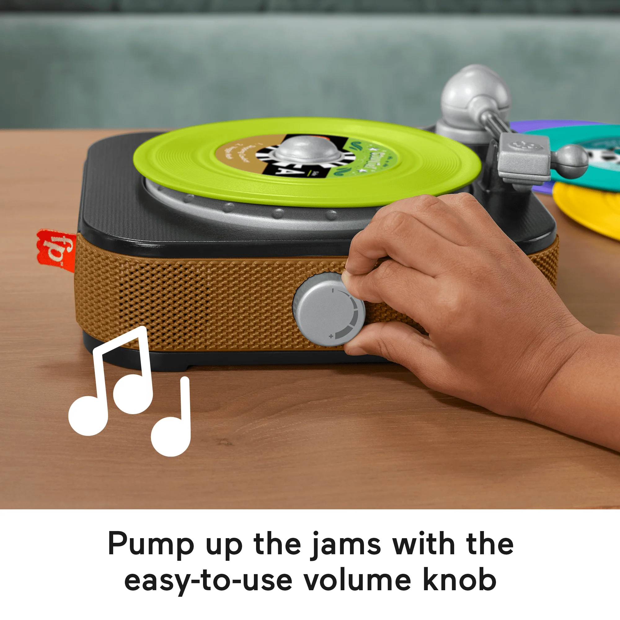Fisher-Price Rockin�� Record Player Musical Toy For Preschool Pretend Play