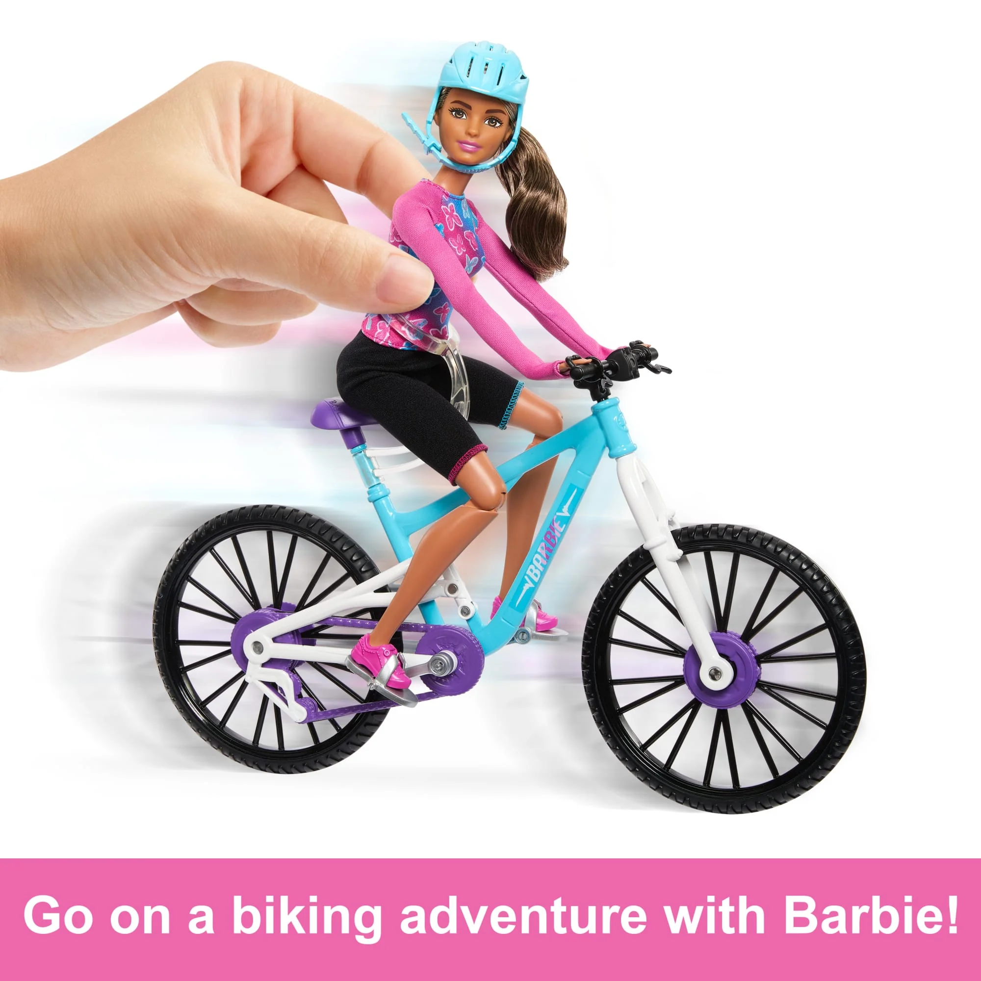 Barbie Doll And Mountain Bike Bundle With Barbie Car