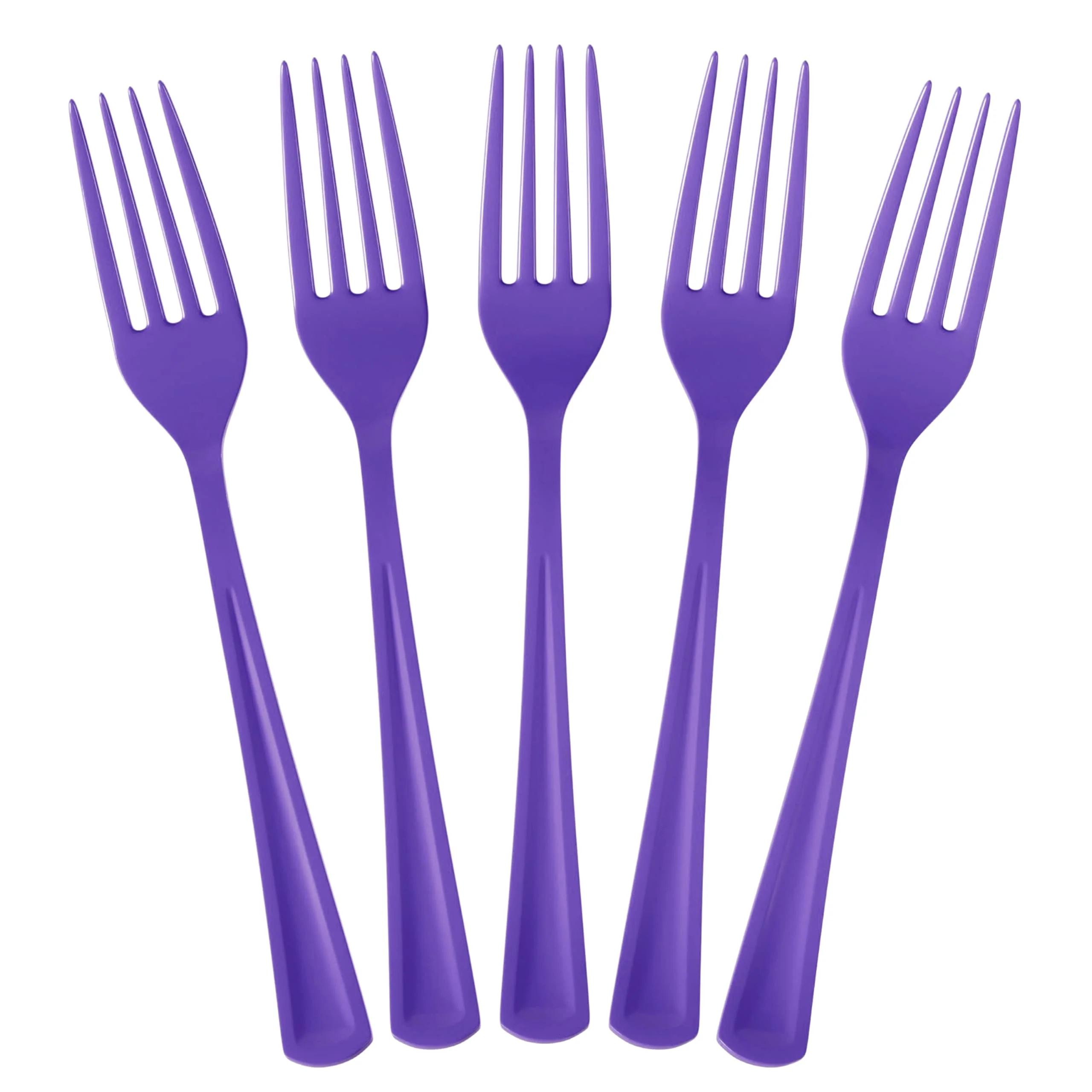 Heavy Duty Purple Plastic Forks | 50 Count