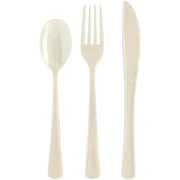 Ivory Cutlery Combo Pack | 24 Count
