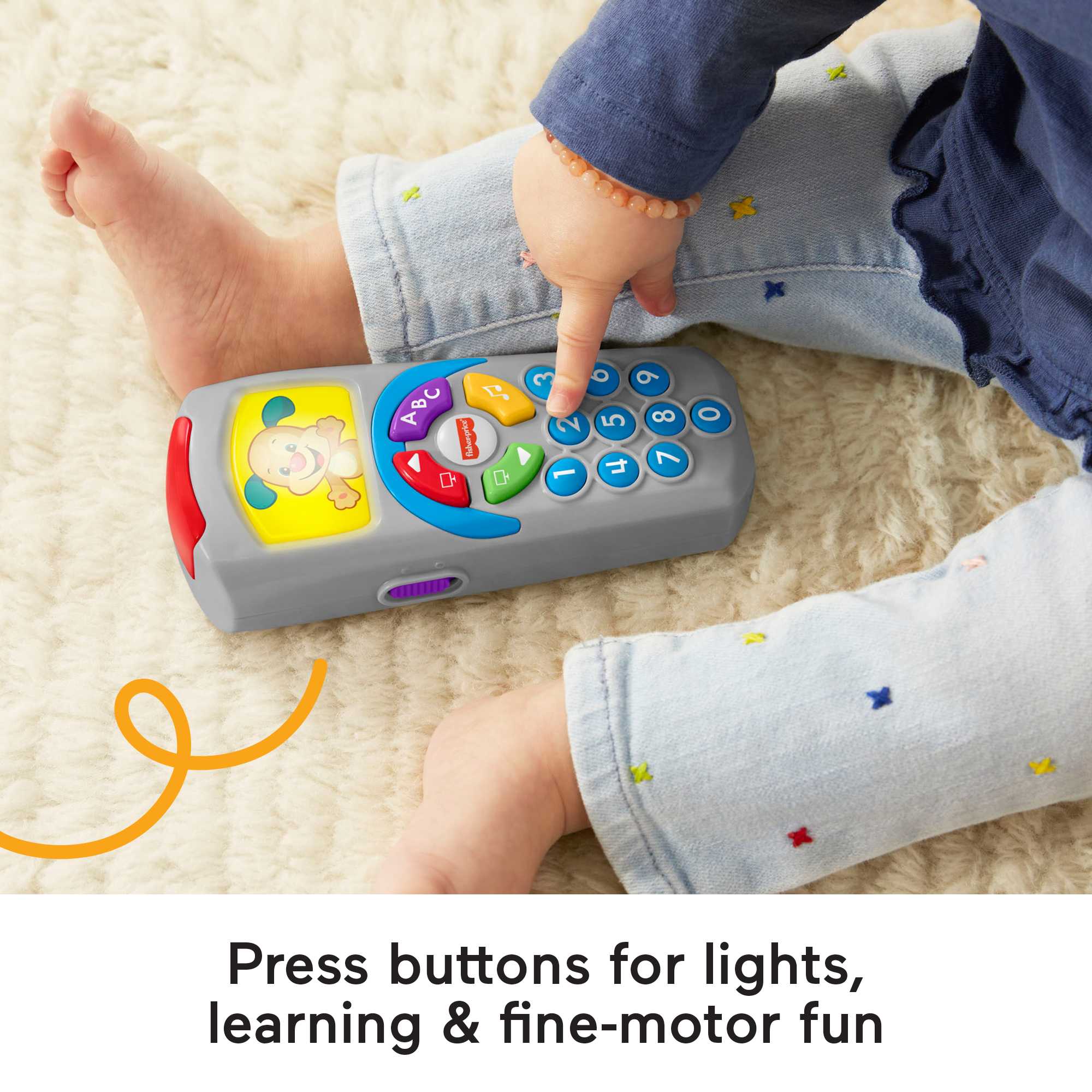 Fisher-Price Laugh & Learn Puppy's Remote Baby & Toddler Learning Toy With Music & Lights