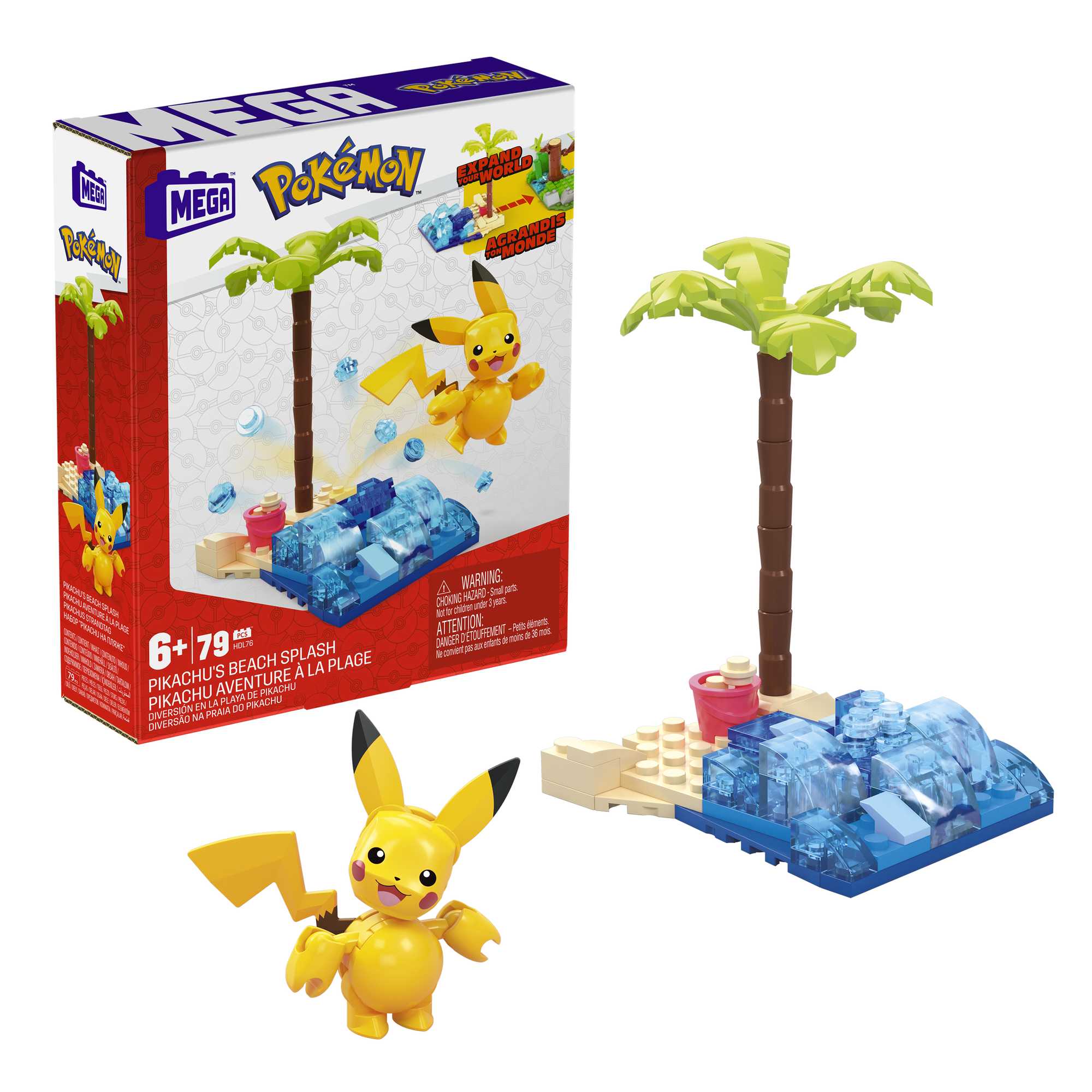 MEGA Pok��mon Building Toy Kits With Poseable Action Figures And Environments For Kids