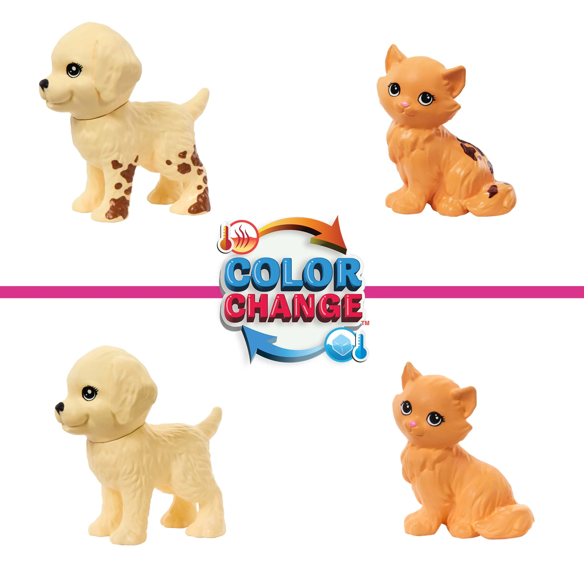 Barbie World Paw Spa Playset With Wash And Groom Stations, 3 Pets, & Styling.Accessories