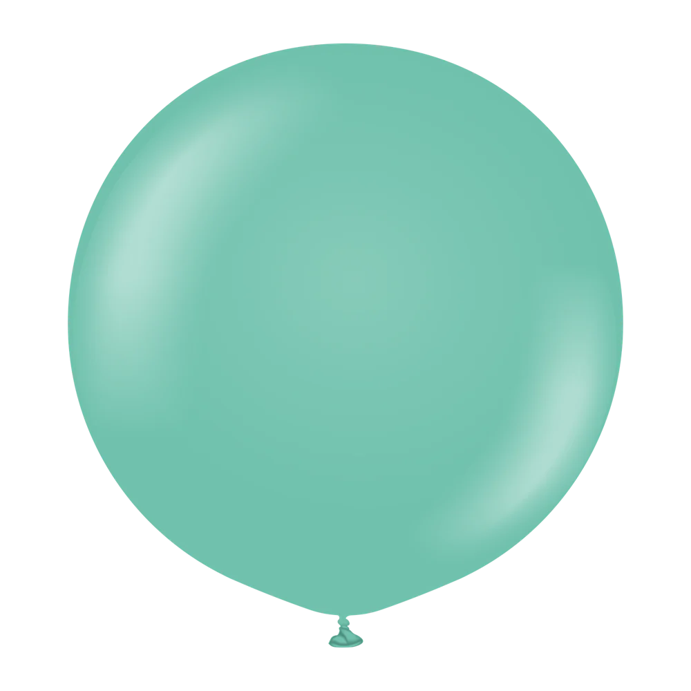 24 inch Kalisan Standard Sea Green Latex Balloons 2ct