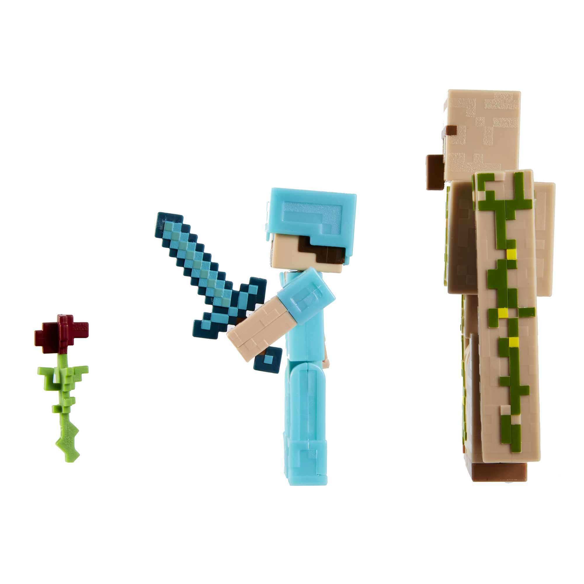Minecraft Toys, 2-Pack Of Action Figures, Gifts For Kids