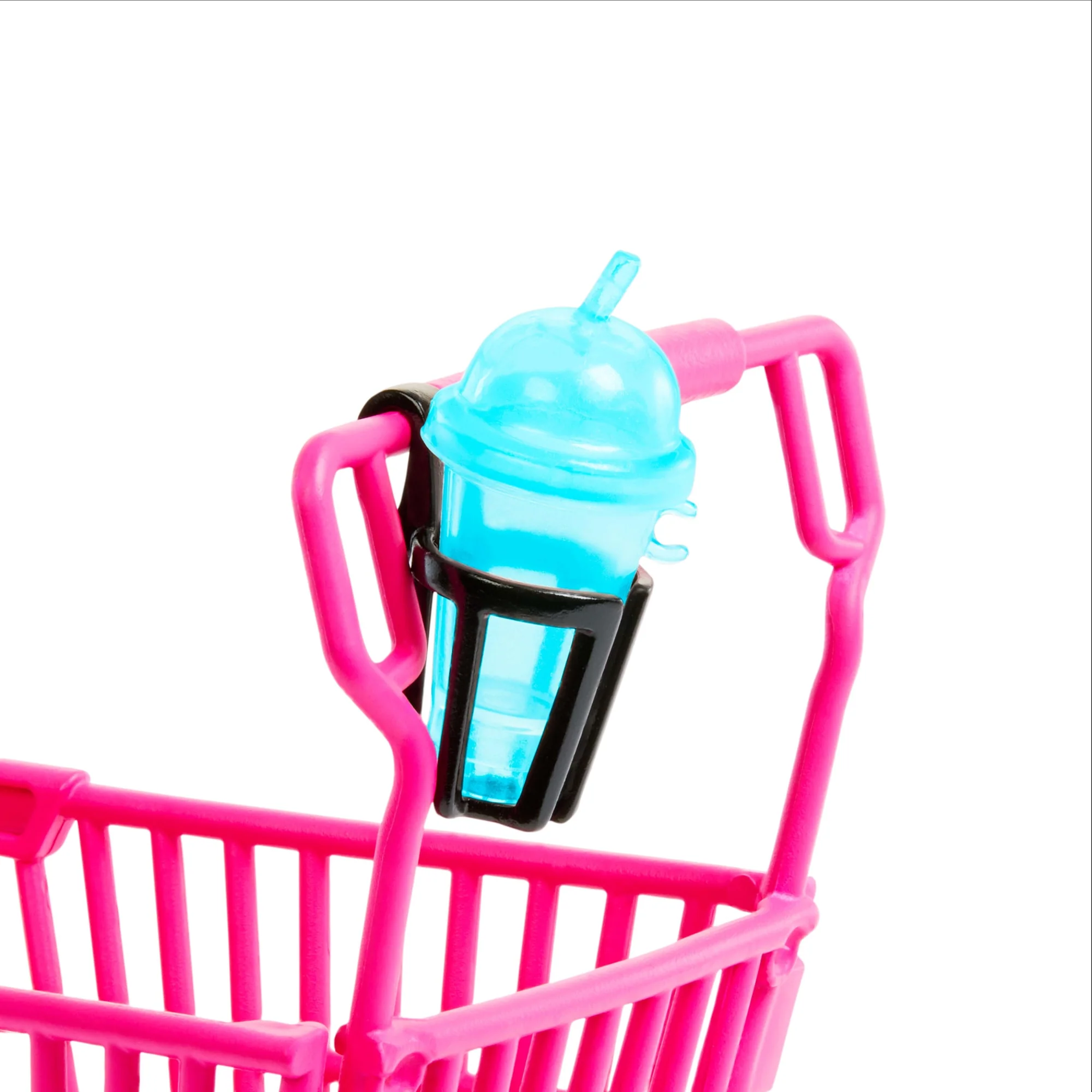 Barbie World Grocery Shopping Toy Set With 11 Doll Accessories Including Cart, Food, Bag, & More